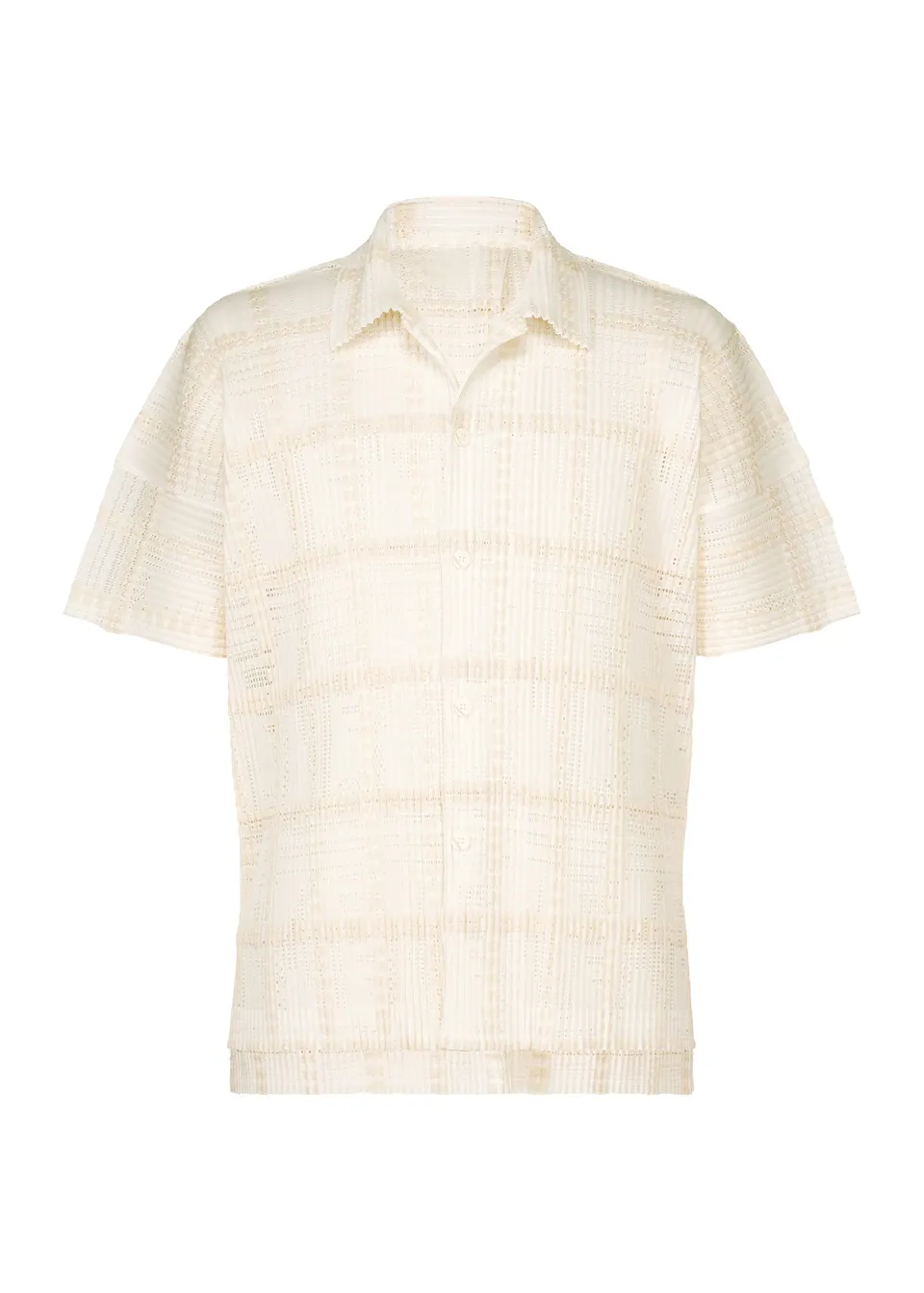 Homme Plissé Issey Miyake Lace Grid košile pánská černá 3