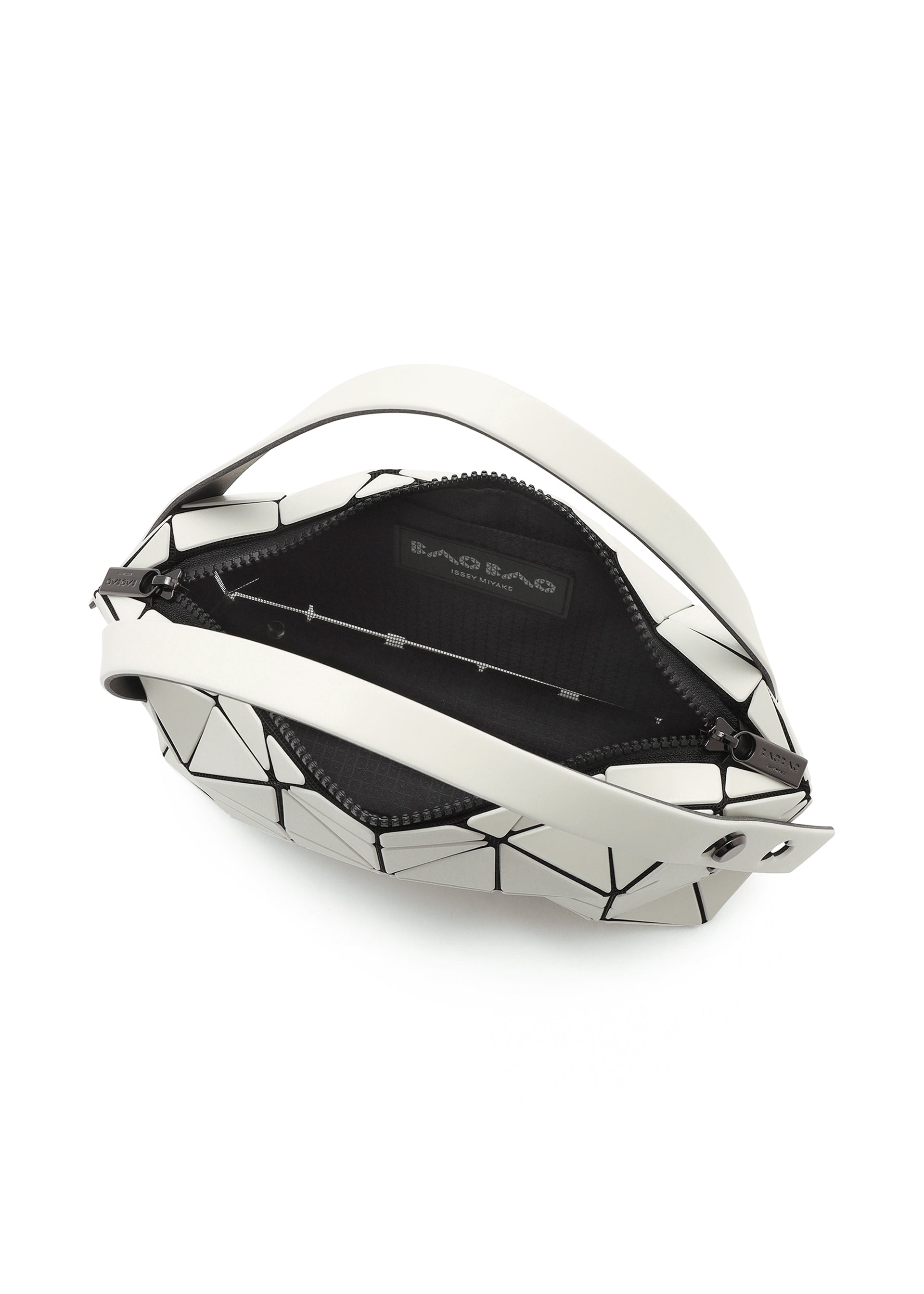 Issey Miyake Bao Bao Boston kabelka Off White mini