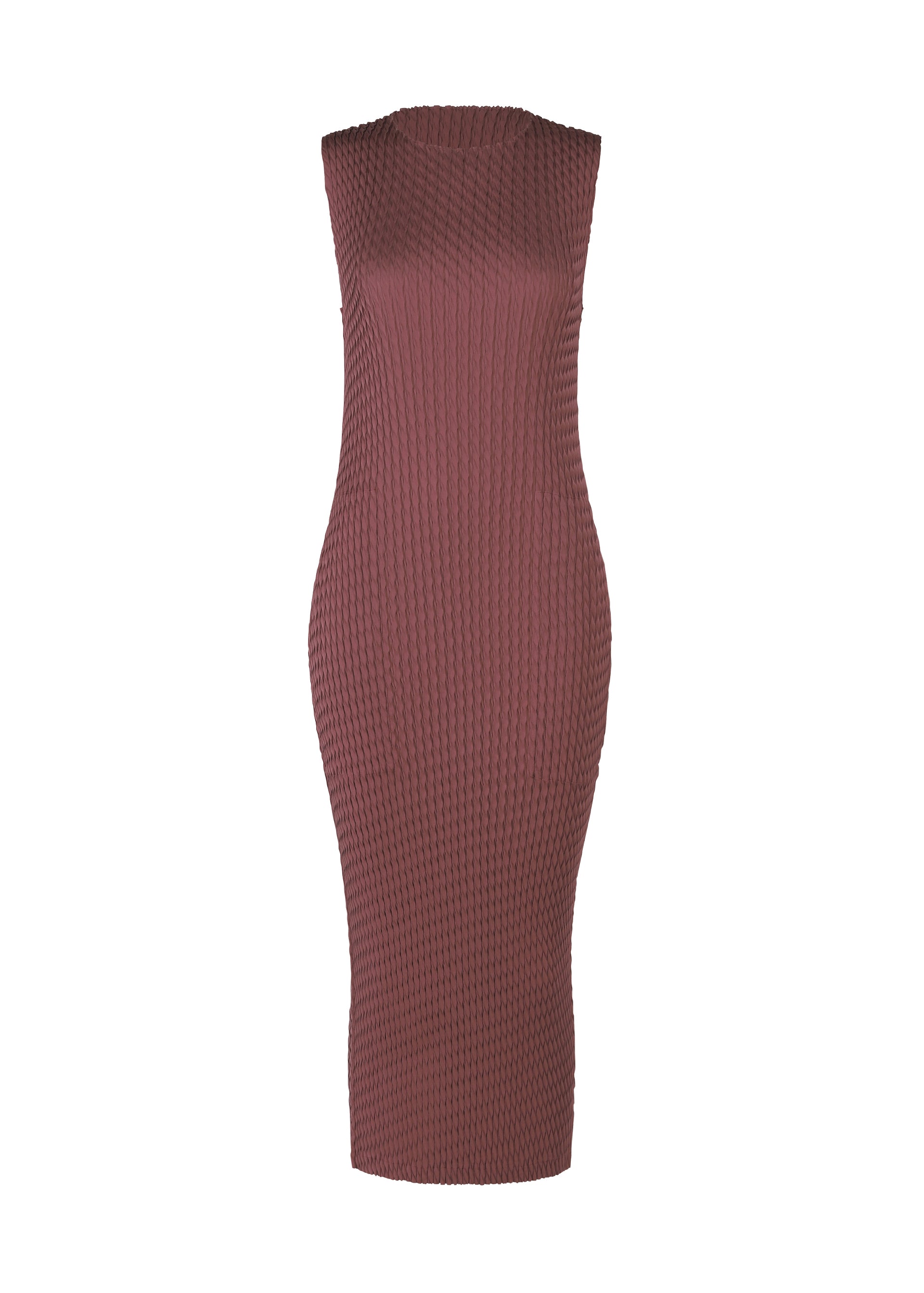 Issey Miyake Sleek Pleats šaty šedé vel. 2 saténové