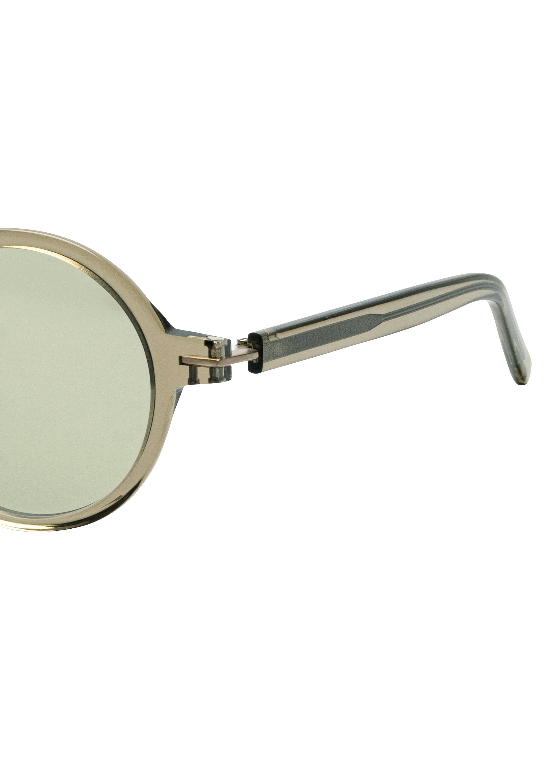 Issey Miyake Geometry-Round brýle khaki zelená skla