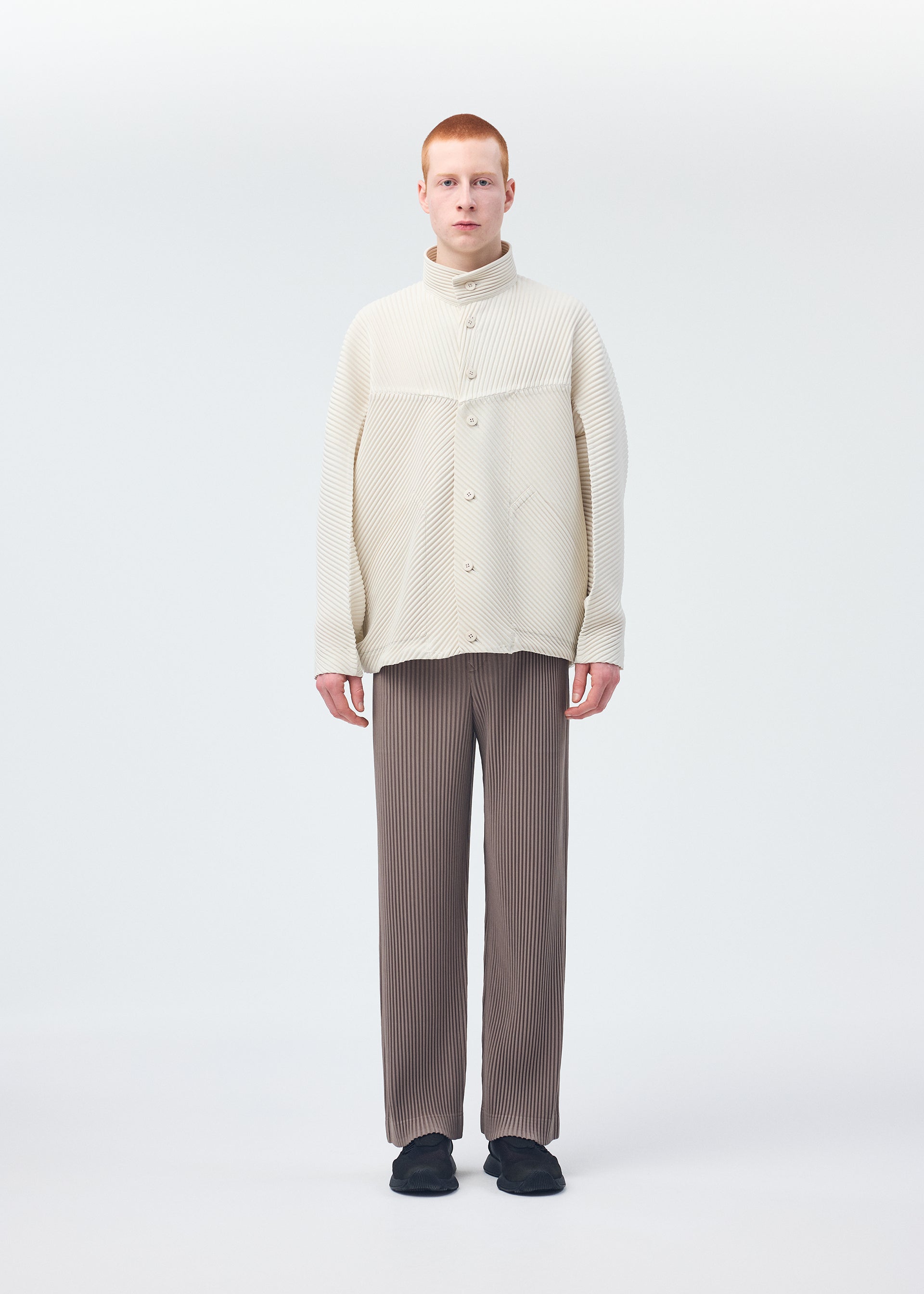 Issey Miyake Monthly September kalhoty bílá polyester