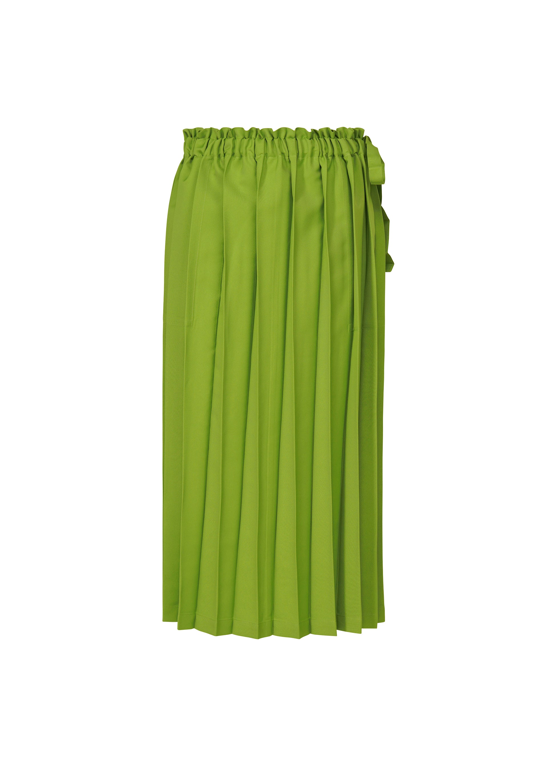 Issey Miyake Cross Pleats sukně černá plisovaná kapsy