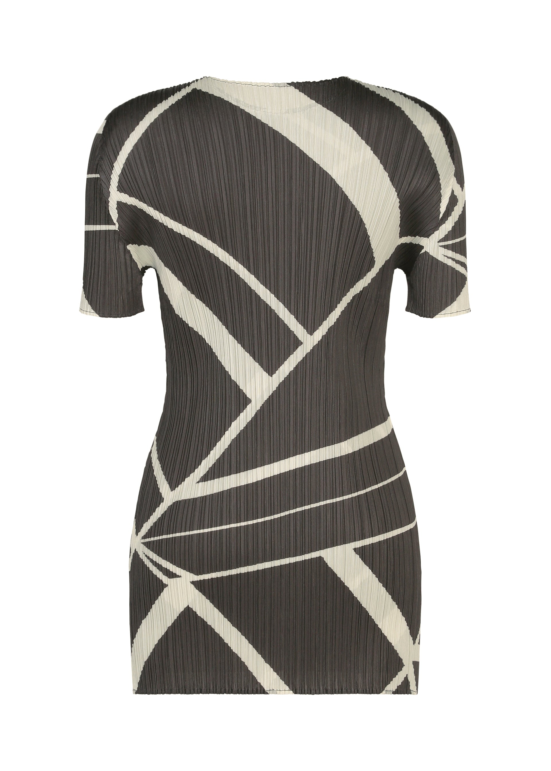 Issey Miyake Fold Line tunika off white vel. 3 linková