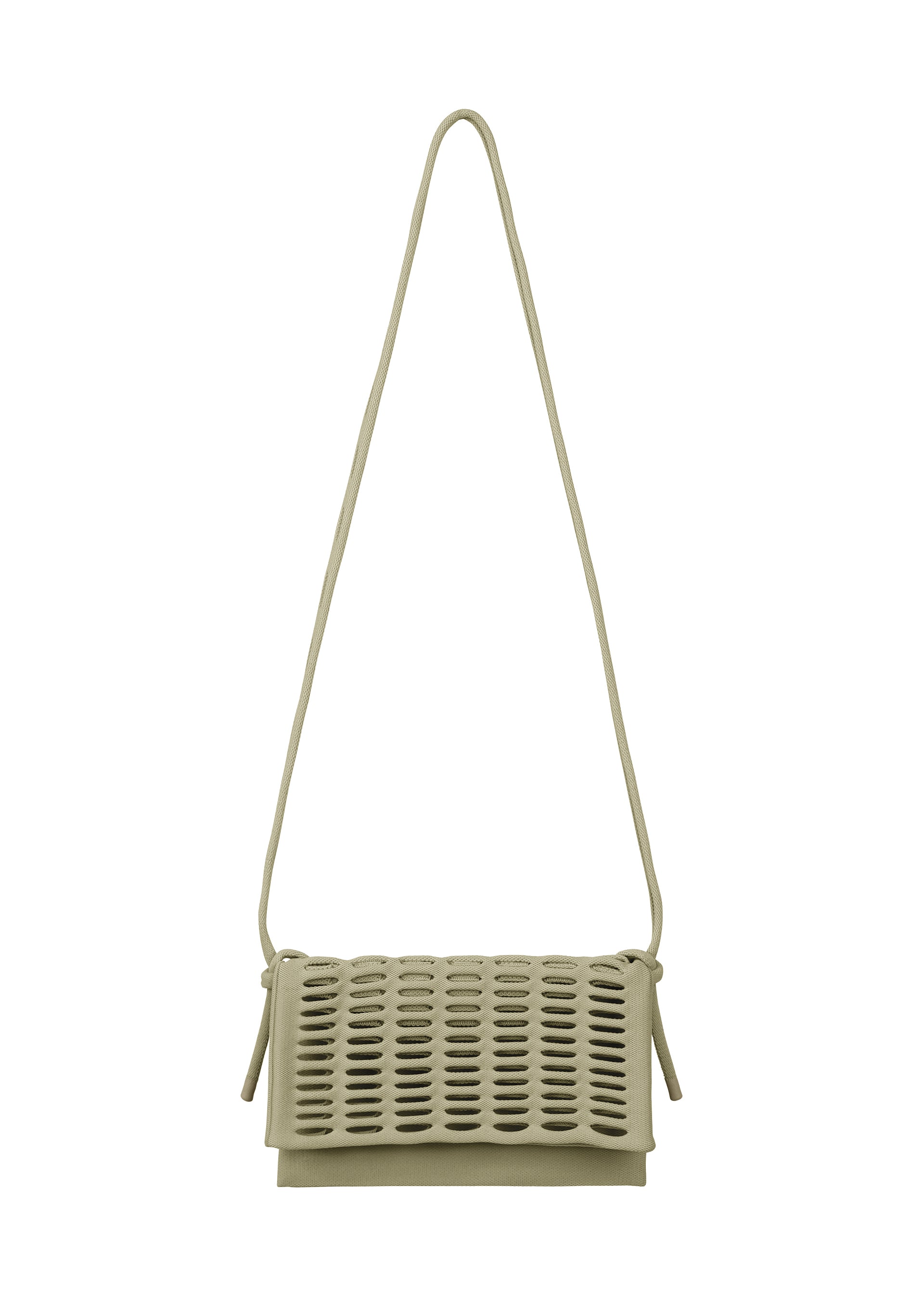 Issey Miyake Mokko Flap Pouch kabelka černá pletená