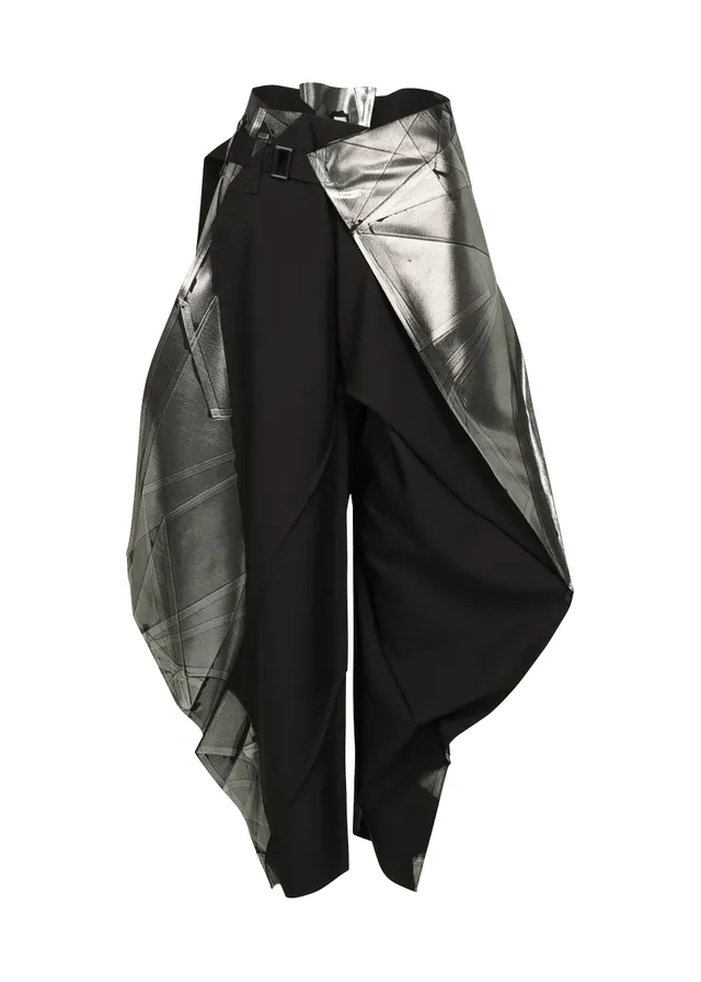 Issey Miyake 132 5. F-BT kalhoty Black Silver vel. 3 recyklované