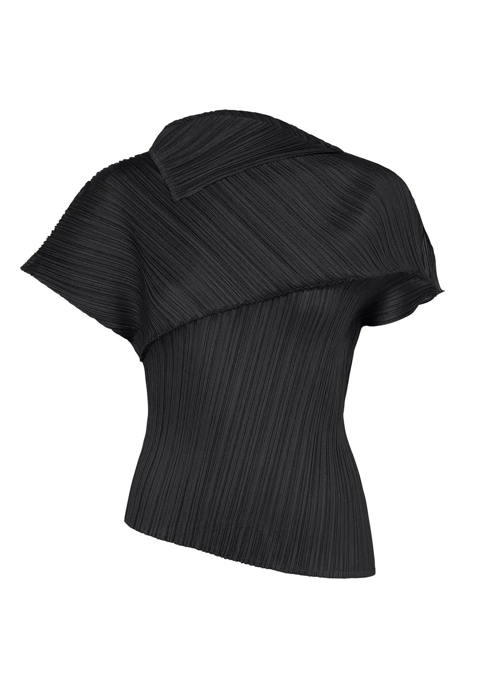 Issey Miyake Leap asymetrický top černý
