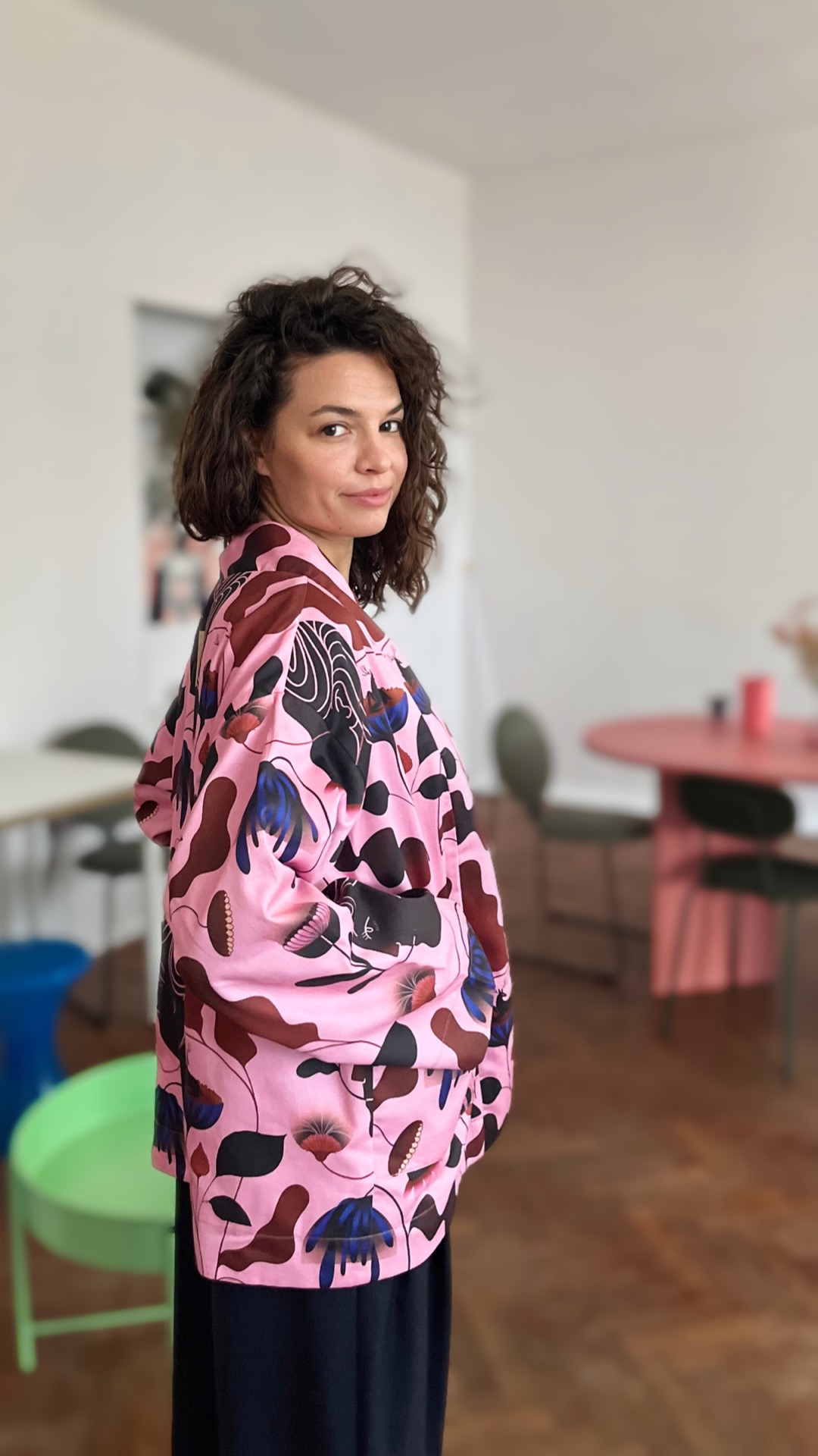 Aurelia & Zwei Frauen Nubia kimono marsala