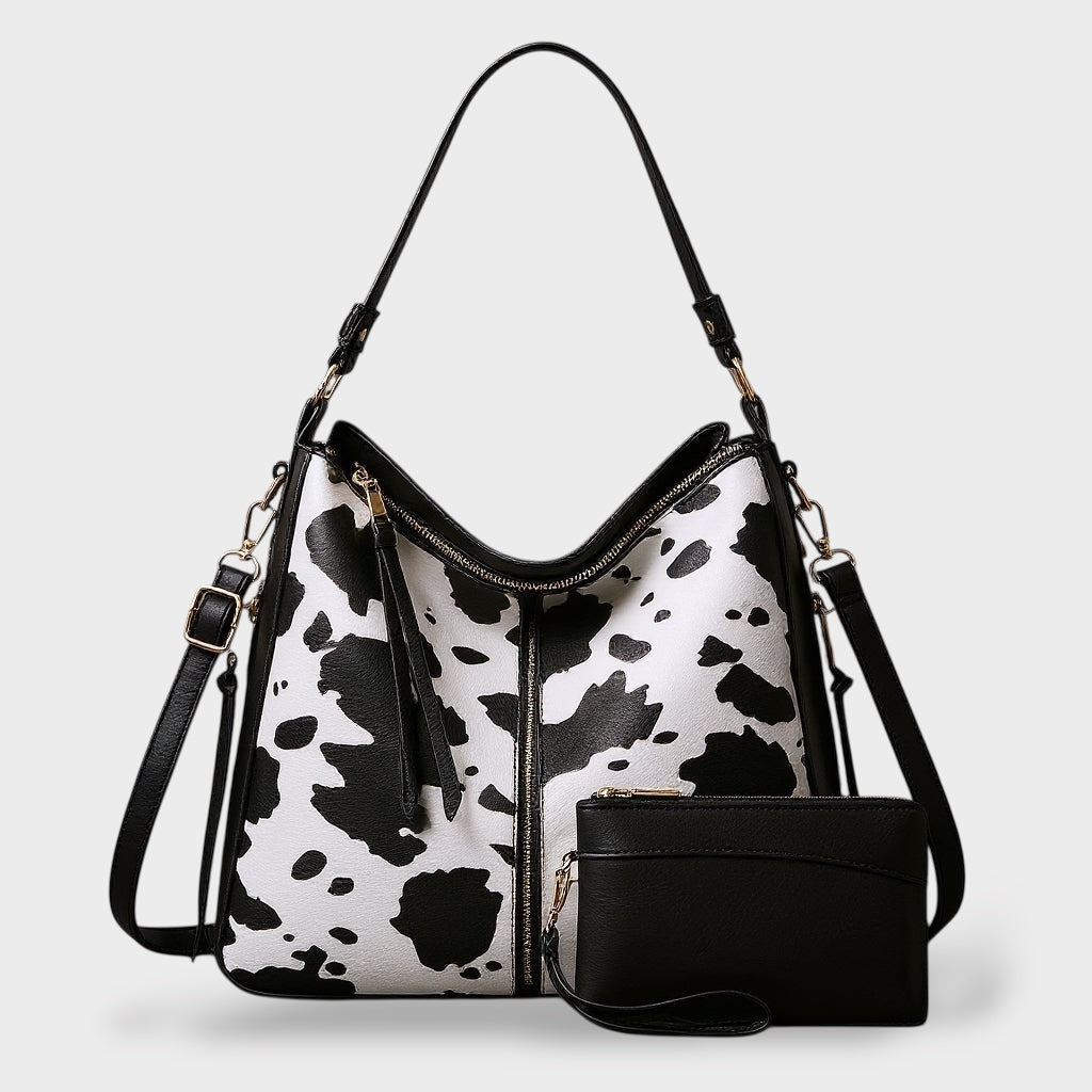 Norielle Signature hobo kabelka hnědá s kapsičkou