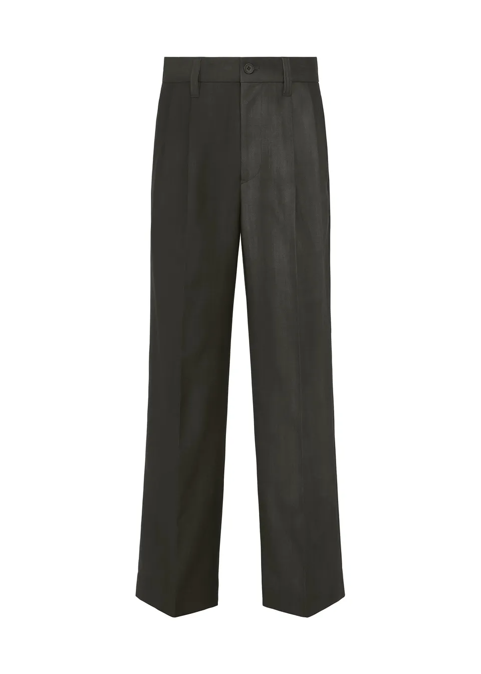 Issey Miyake Gradation Wool vlněné kalhoty s pukem černé