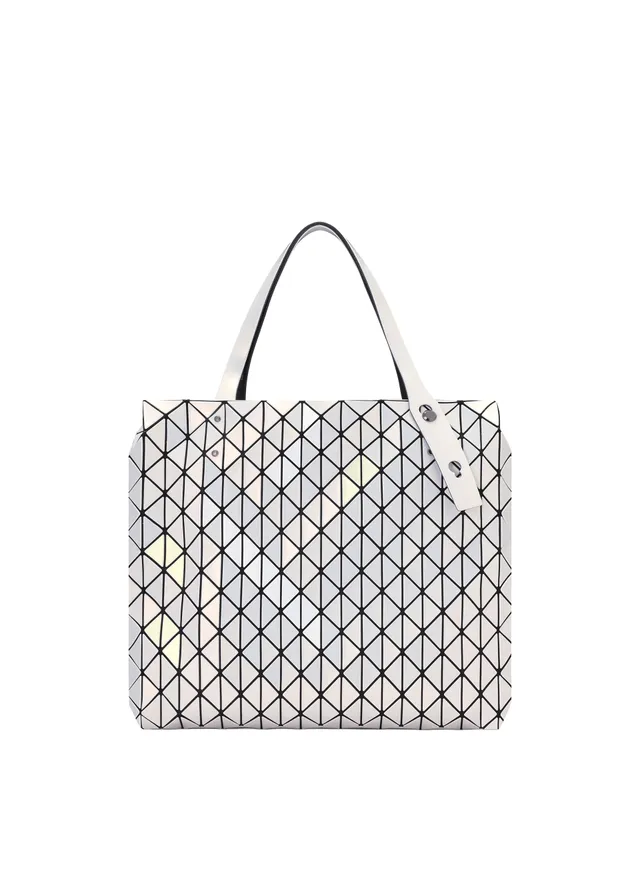 Issey Miyake Row Metallic kabelka White A4 na notebook