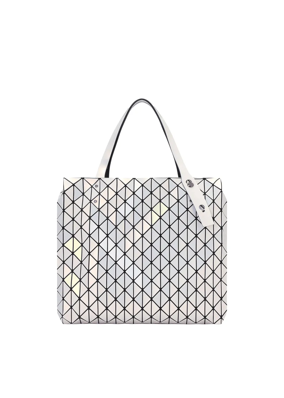 Issey Miyake Row Metallic kabelka White A4 na notebook