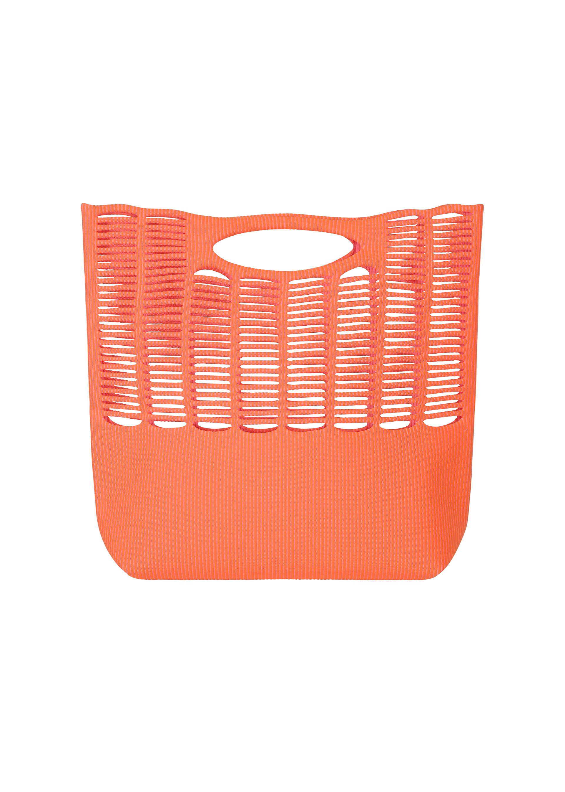 Issey Miyake Mokko Wale tote taška off white beige pruhovaná