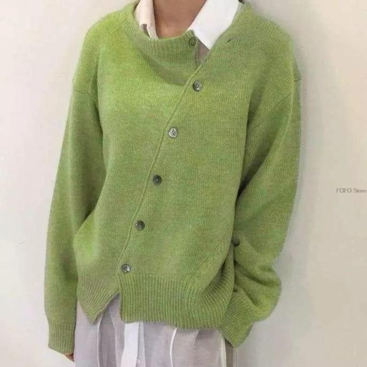 Norielle pletený cardigan s límečkem hnědá