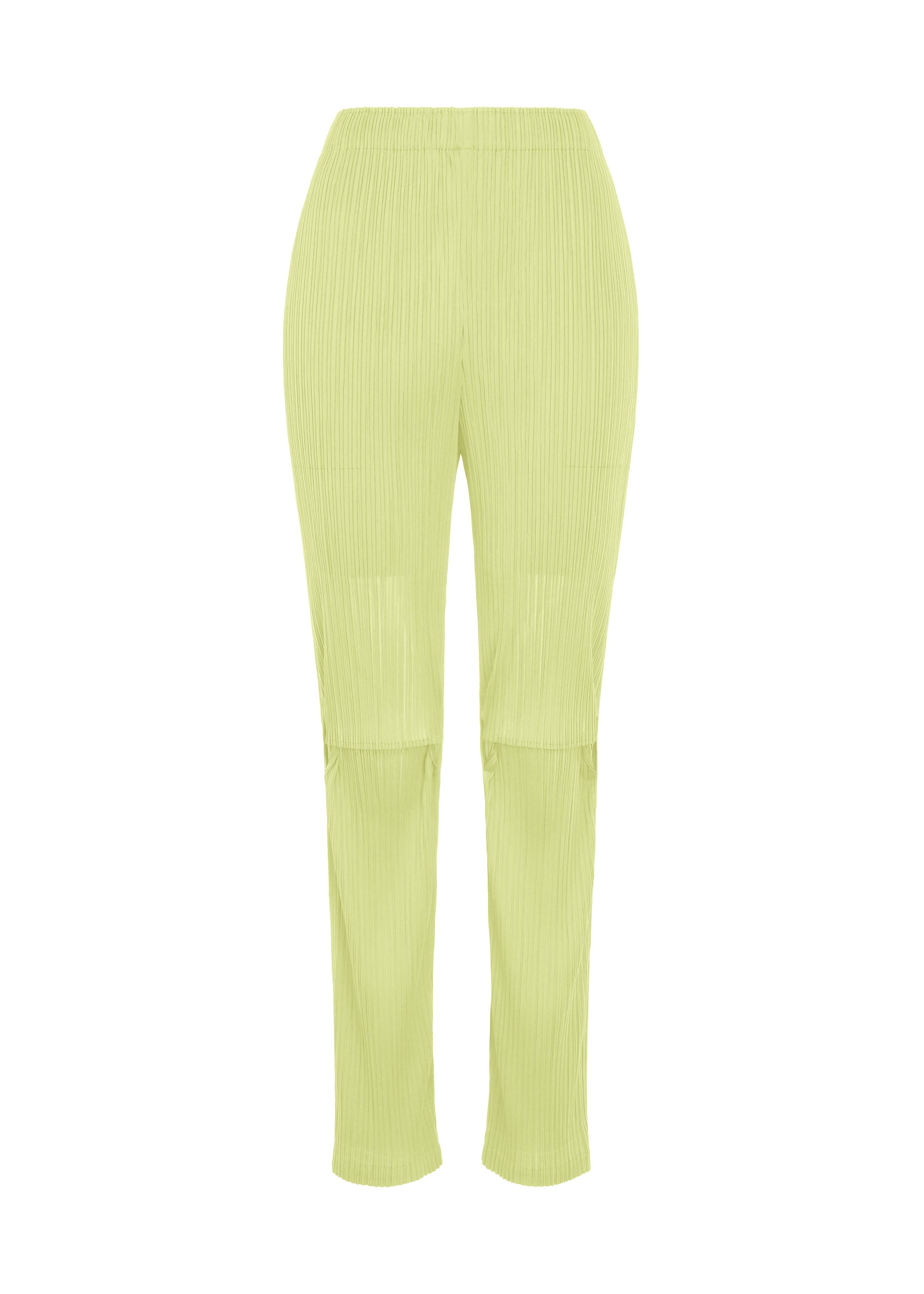 Issey Miyake Sheer Slit Pleats kalhoty černé průsvitné