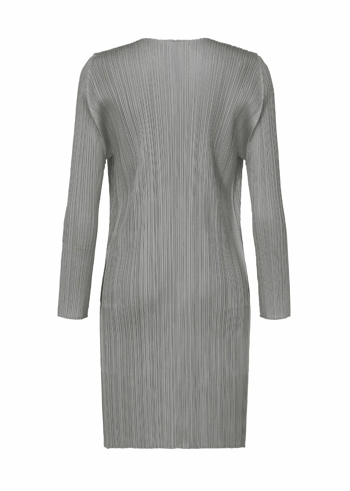 Issey Miyake Basics kabát šedý plisovaný dámský
