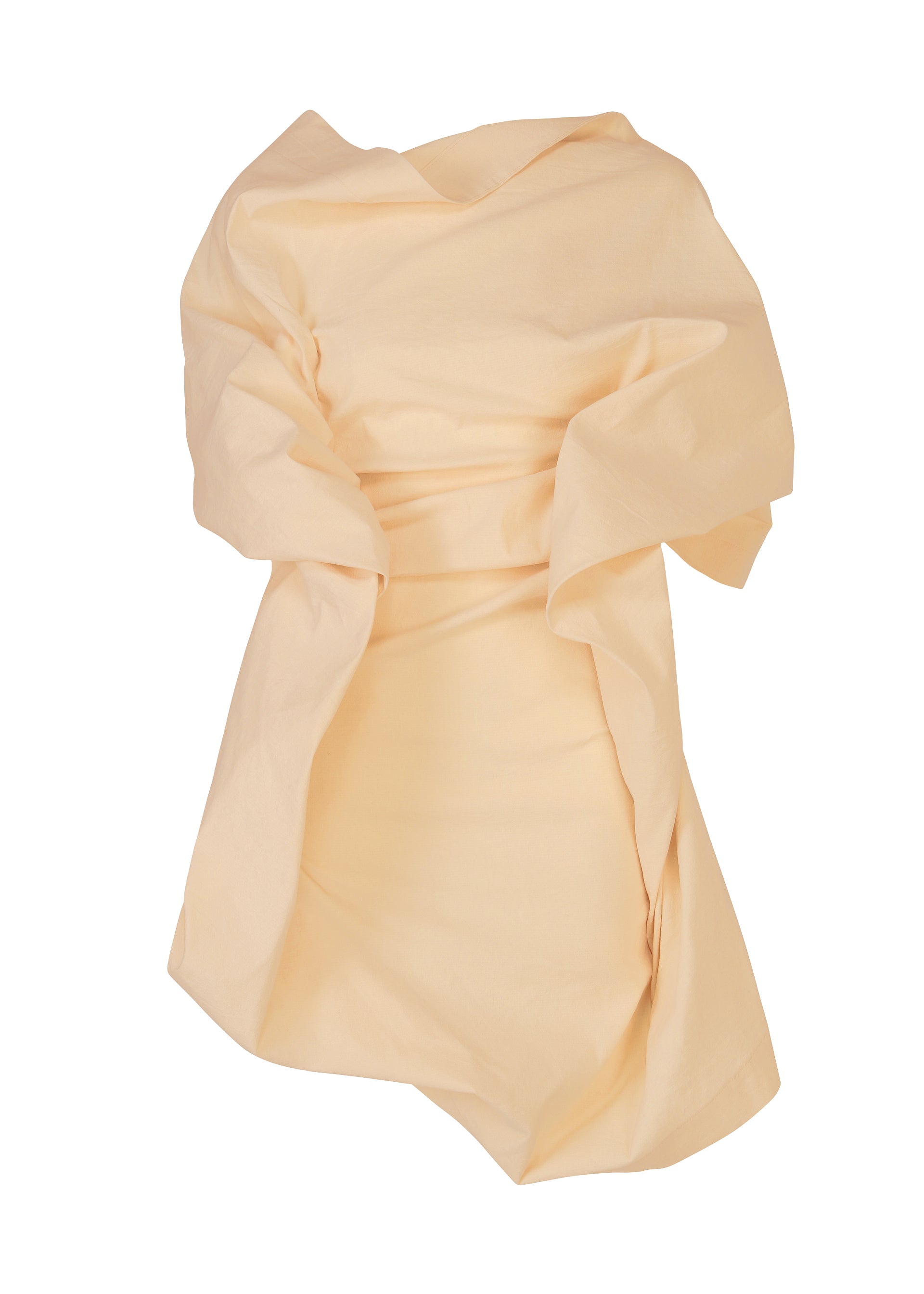 Issey Miyake Concealed tunika bílá 2 washi bavlna