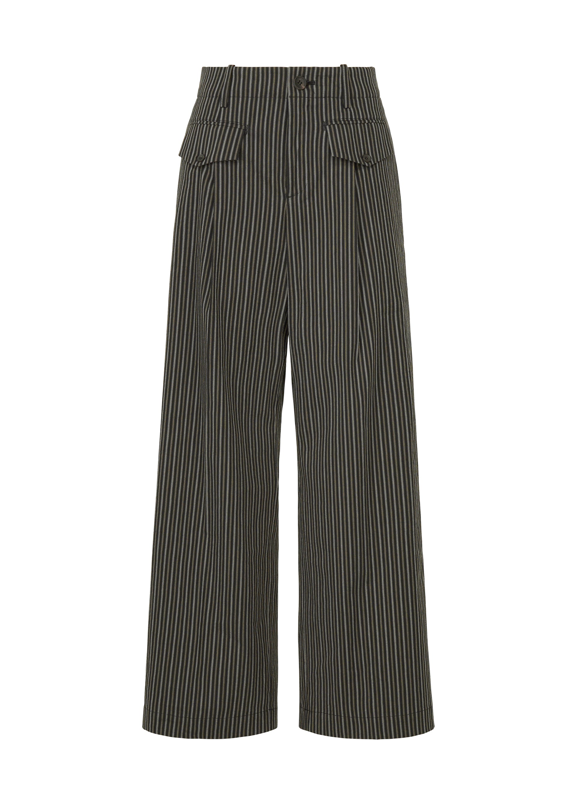 Issey Miyake Allow Stripe kalhoty bílé vel. 1