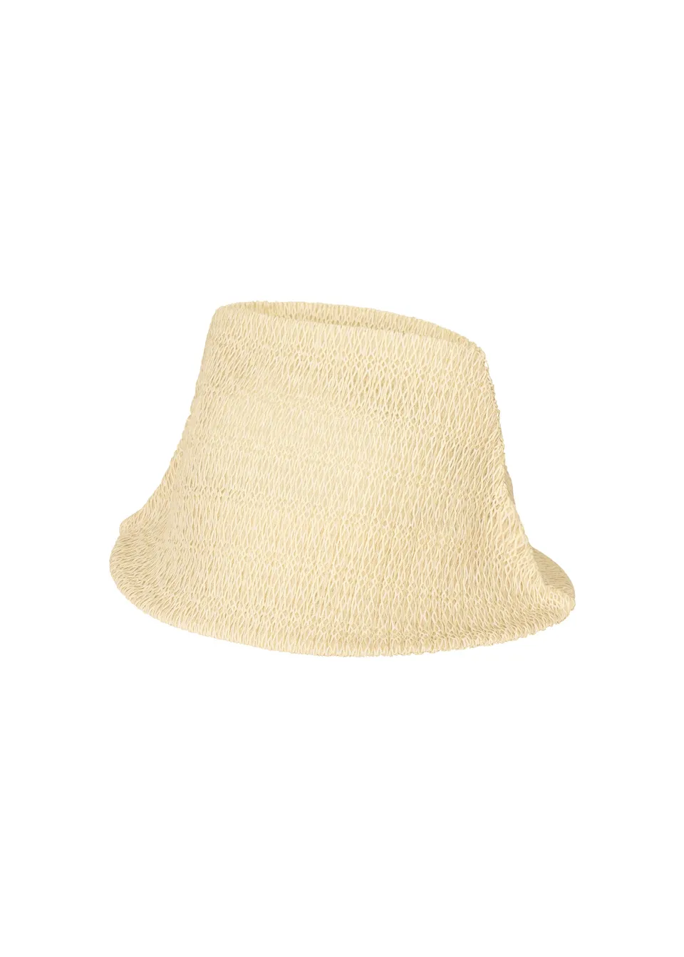 Issey Miyake Mesh Pleats klobouk bílý