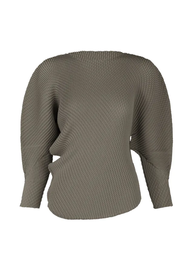 Issey Miyake MISTY PLEATS top šedá plisovaná