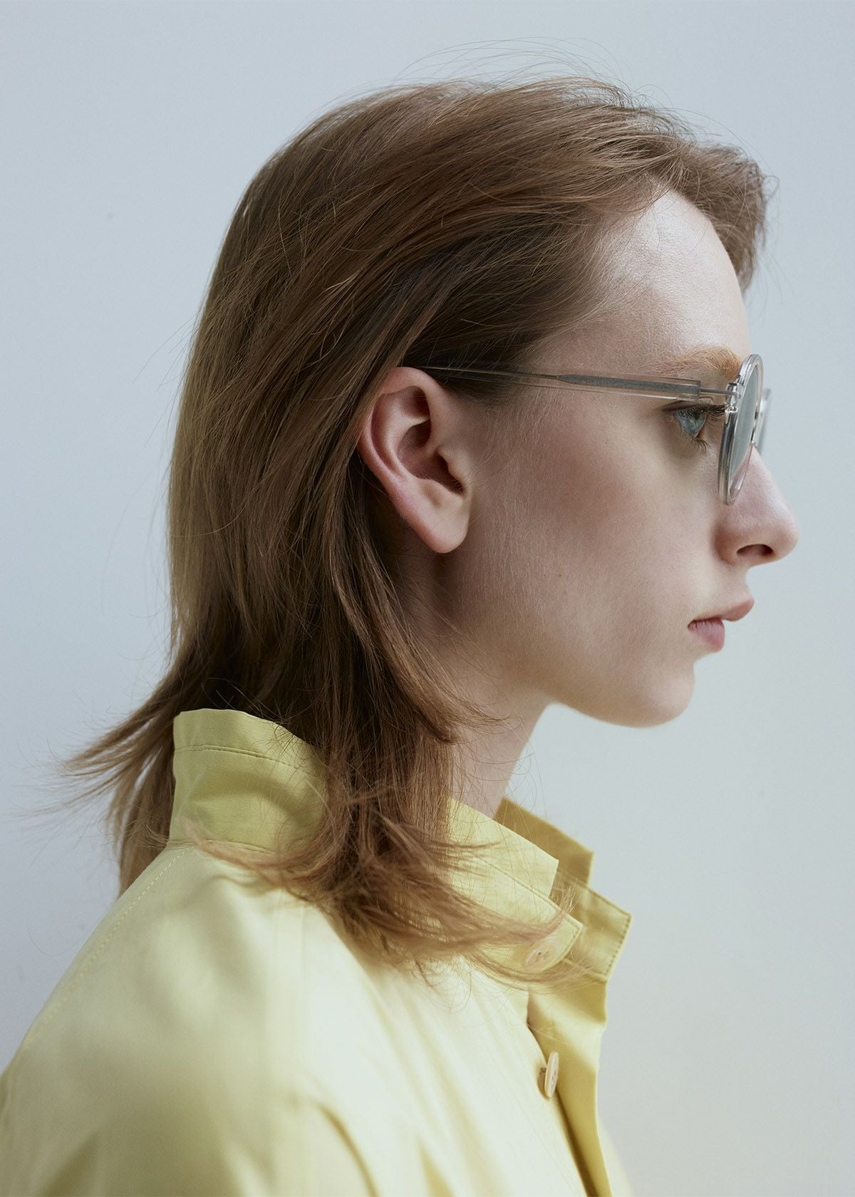 Issey Miyake Geometry-Round sluneční brýle čiré