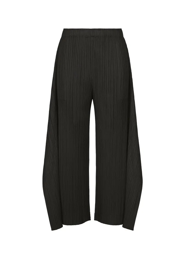 Issey Miyake Monthly Colors September kalhoty black flare
