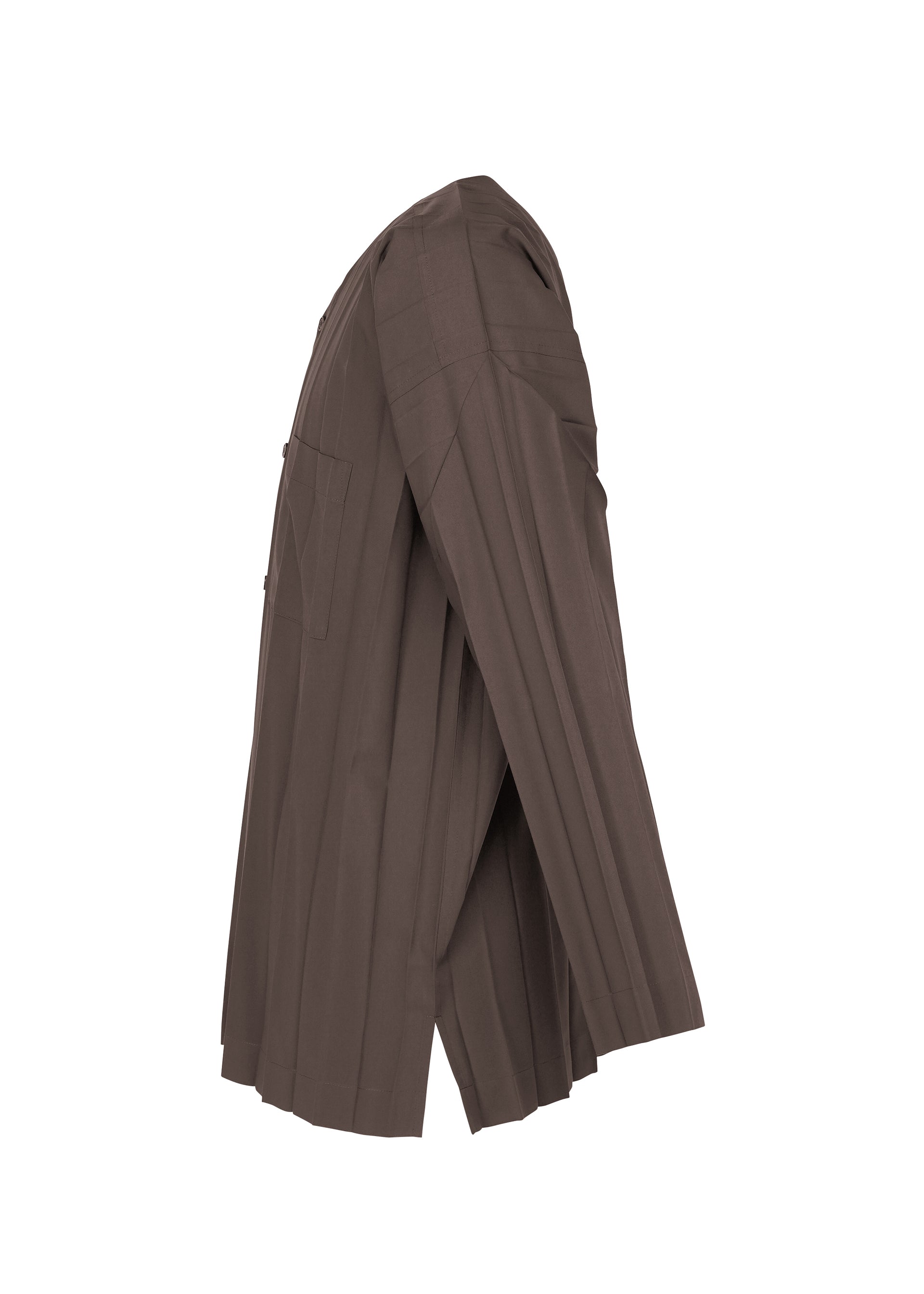 Issey Miyake Edge Shirt košile šedá plisovaná