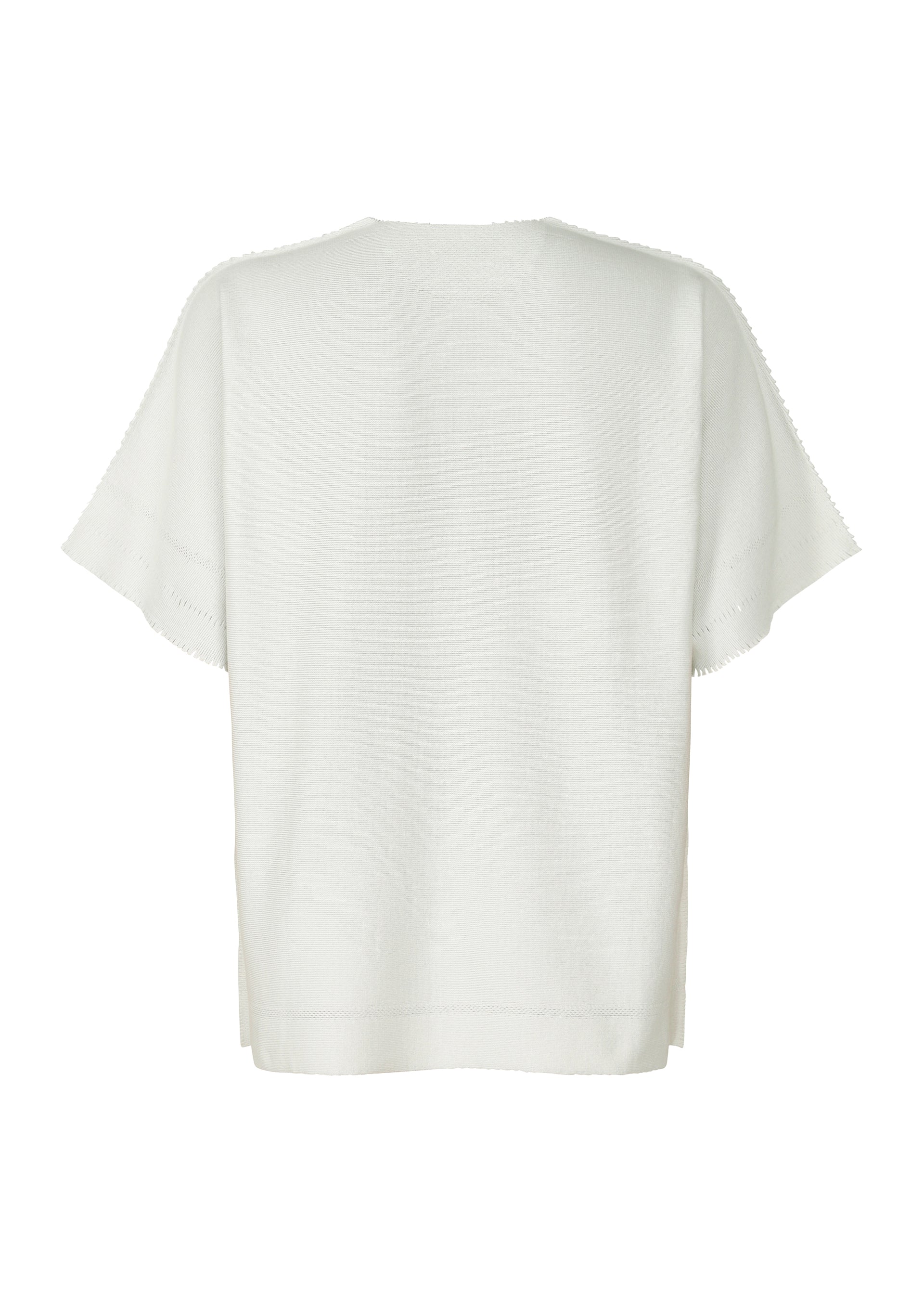 Issey Miyake Type-A Basics top pletený s krátkým rukávem