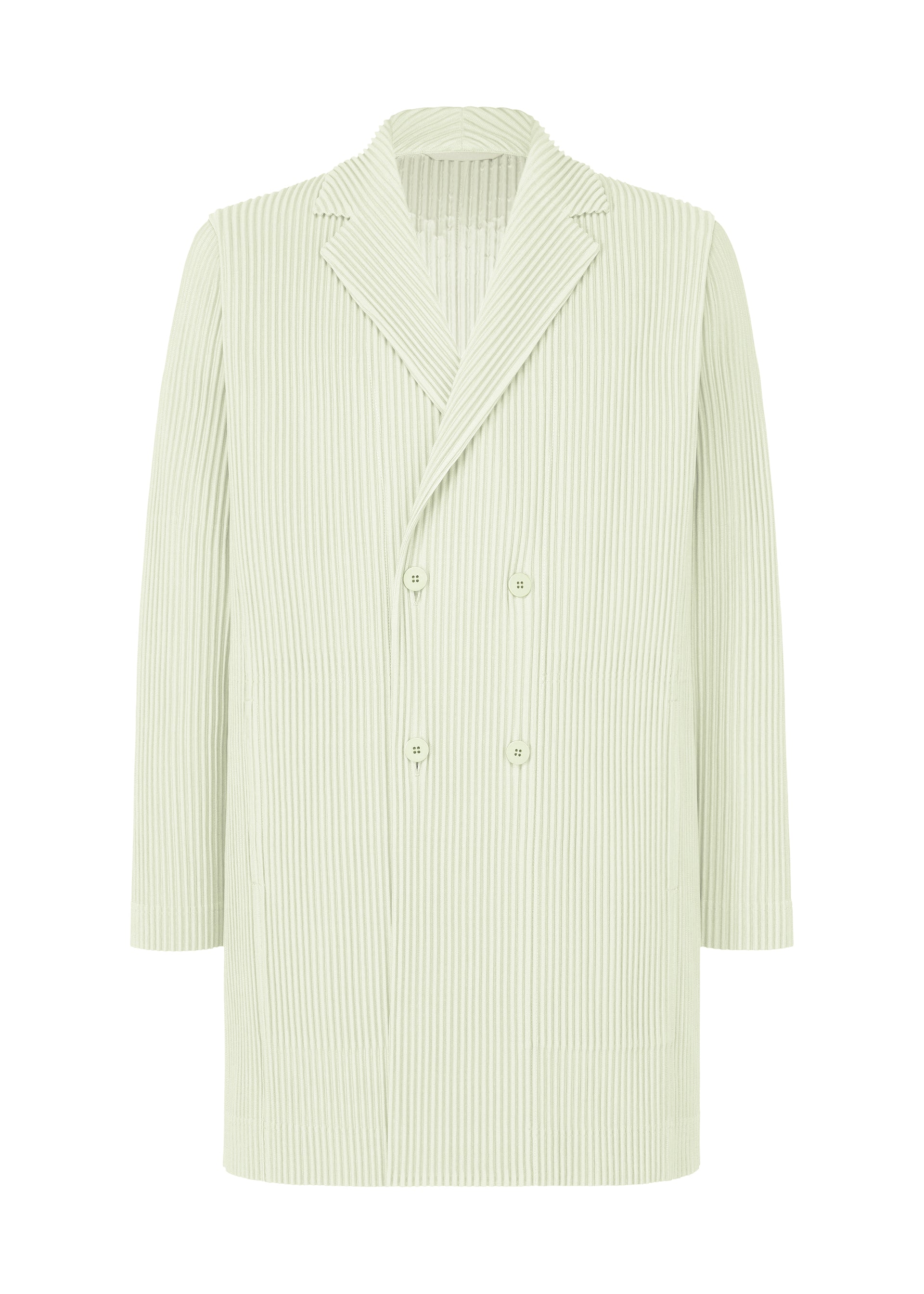 Issey Miyake Tailored Pleats 3 dvouřadé sako černé