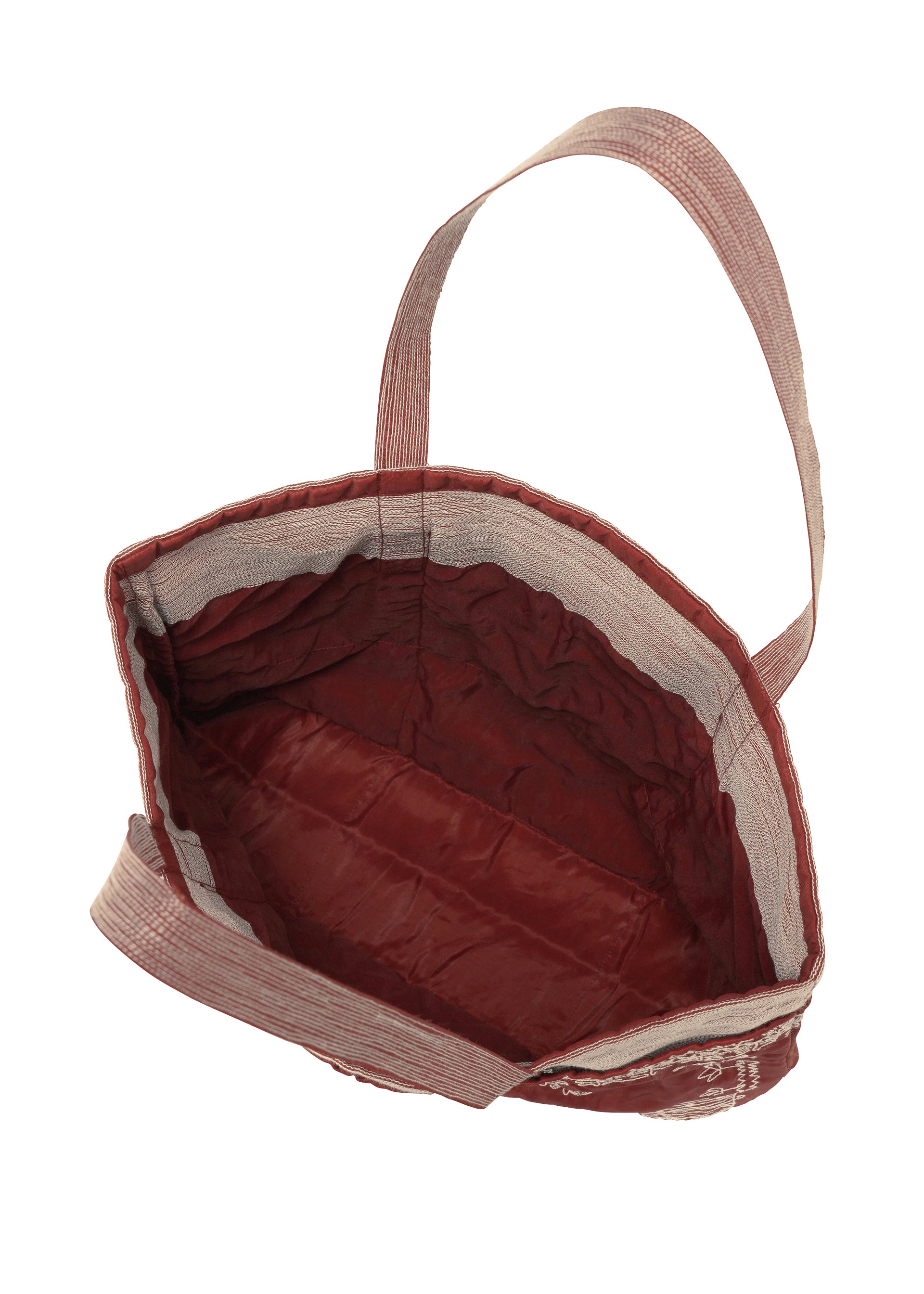 HaaT Issey Miyake Pocket Tote taška šedá s výšivkou
