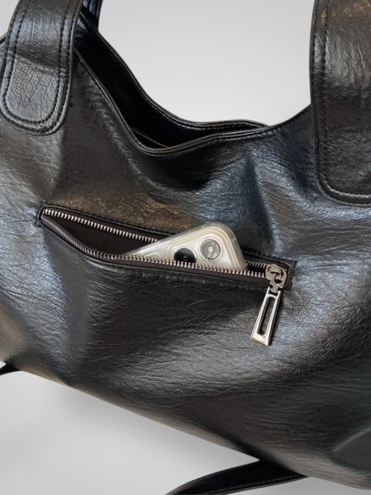 Norielle černá dámská kabelka shopper velká