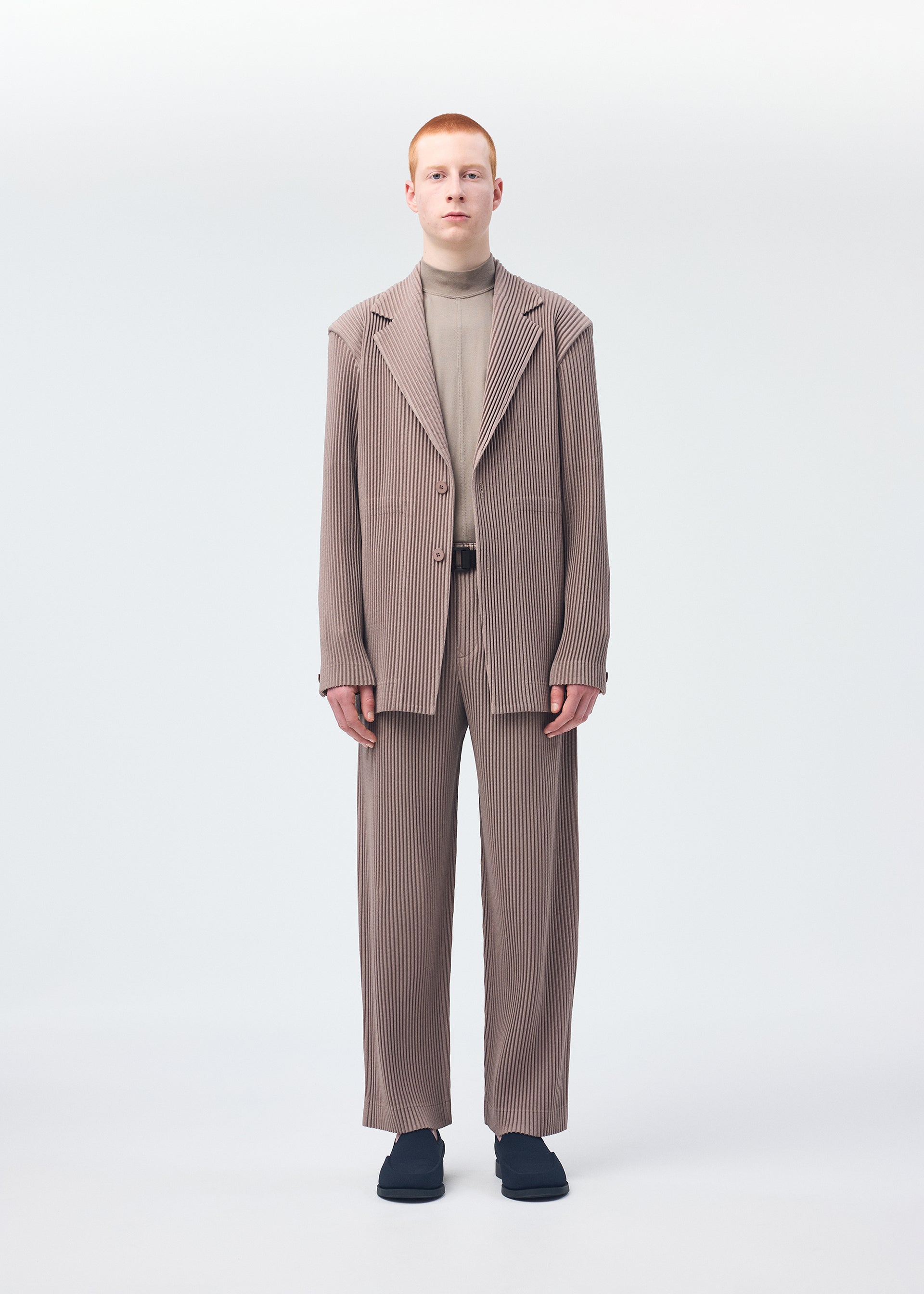 Issey Miyake Kersey Pleats sako šedé vel. 2