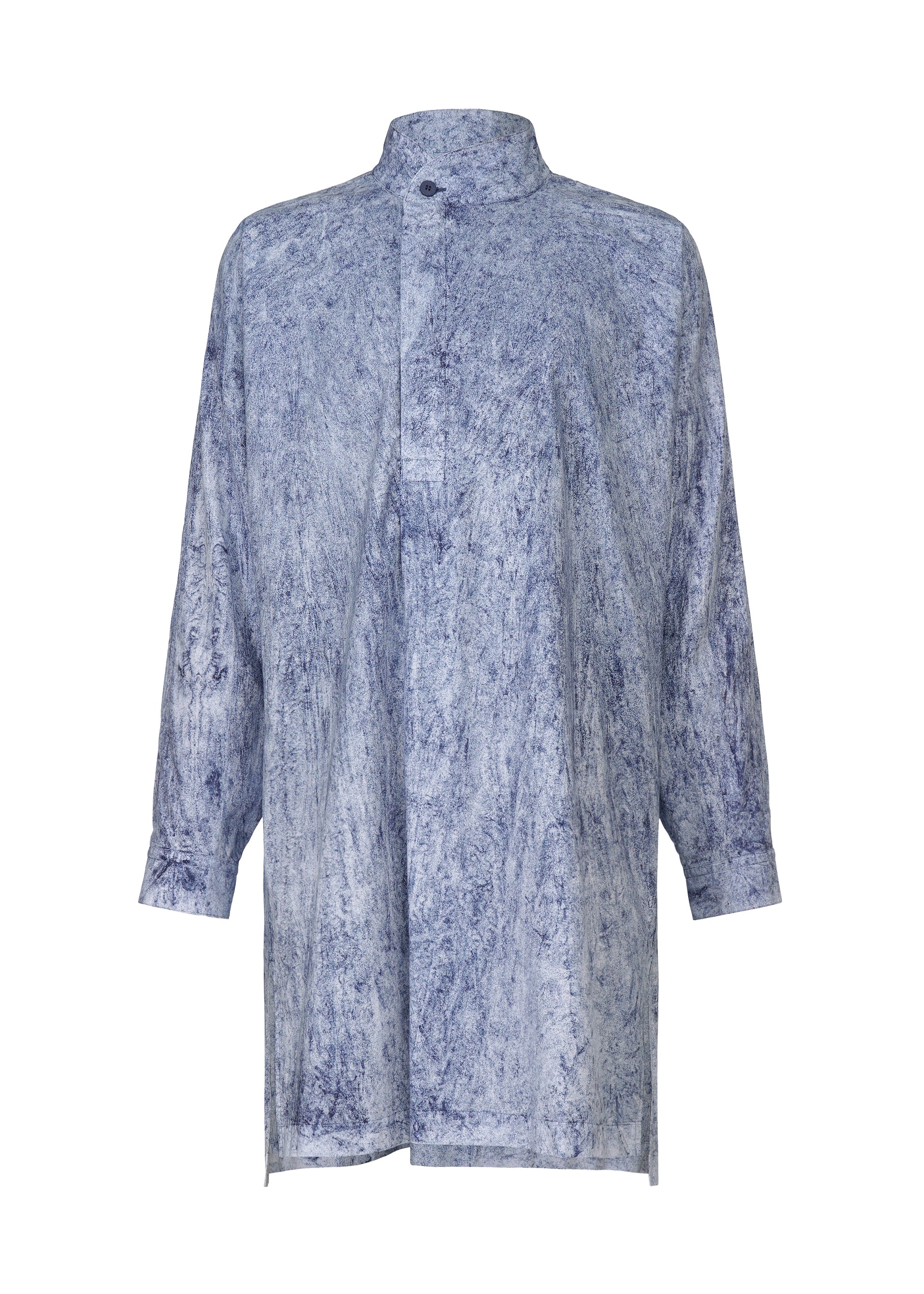 Issey Miyake Spec Shirt pánská košile černá mačkaná