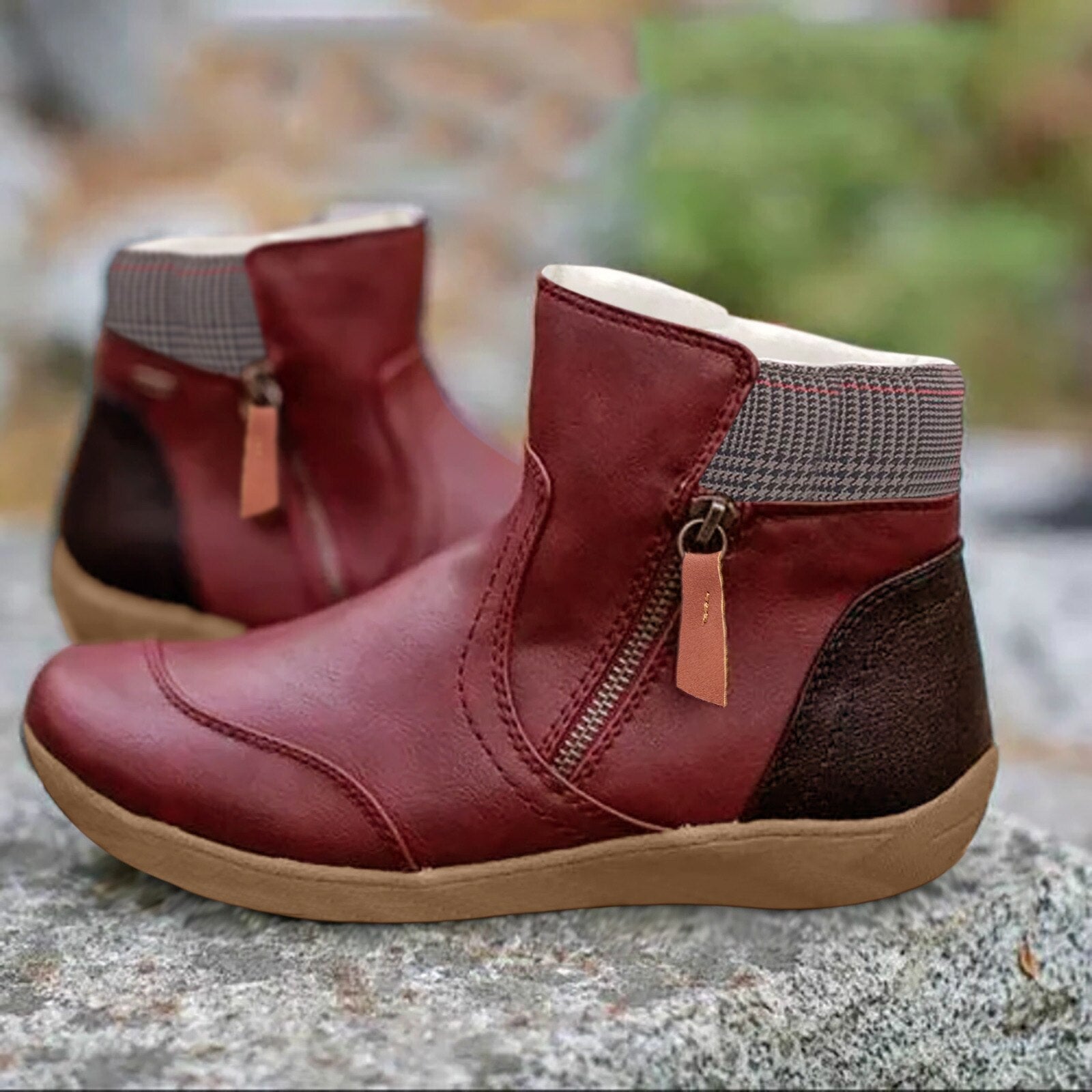 Norielle vintage kotníkové boty na zip zelené