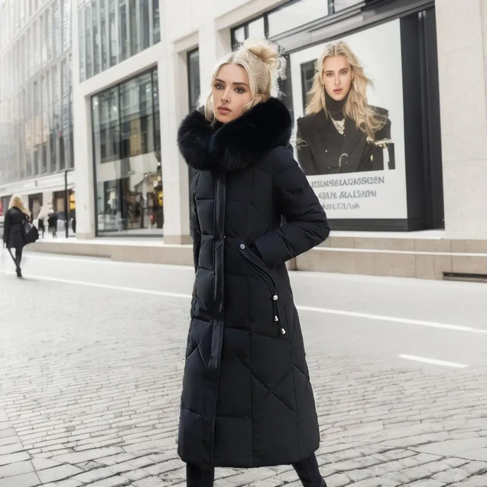 Norielle Éléonore dlouhá péřovka černá