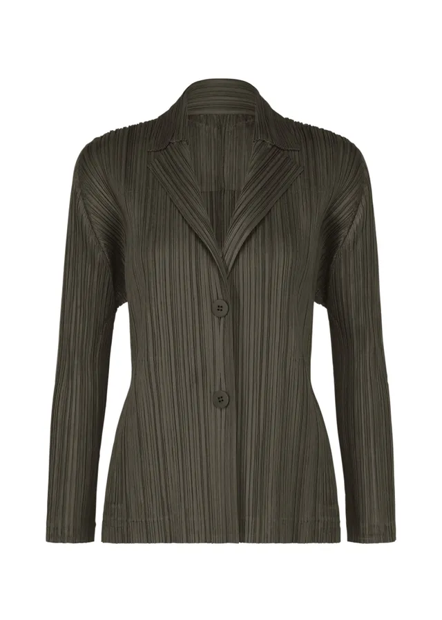 Issey Miyake Pleats Please Pleats Jacket bunda charcoal