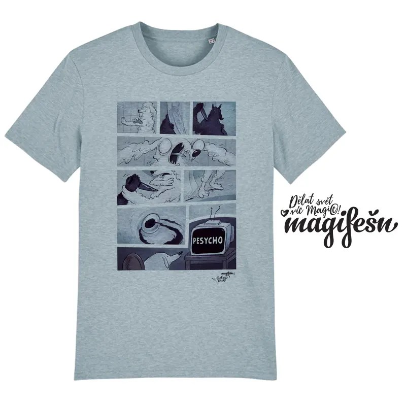 Magifešn XY P(e)SYCHO unisex tričko biobavlna