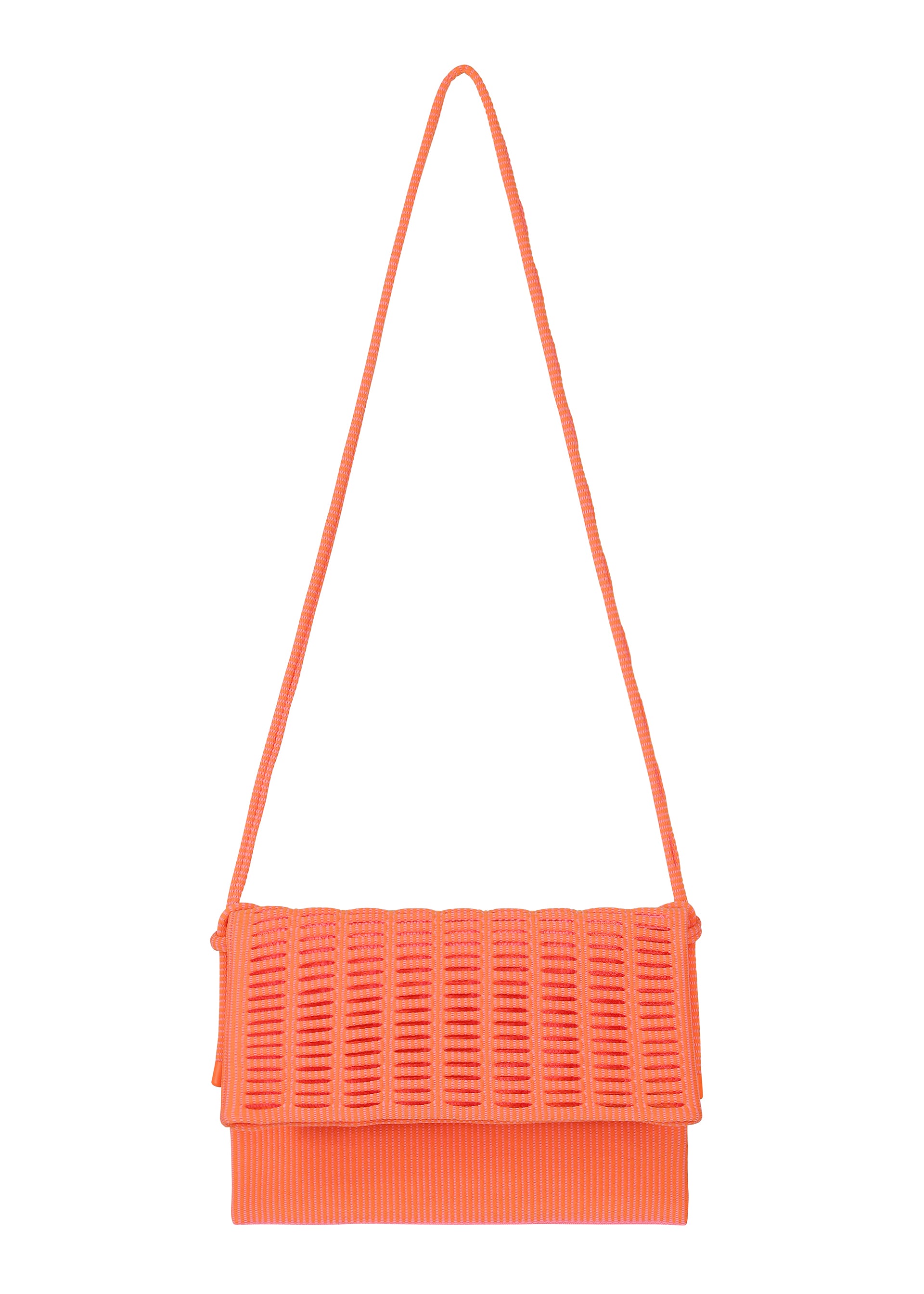 Issey Miyake Mokko Wale crossbody off white béžová pruhy
