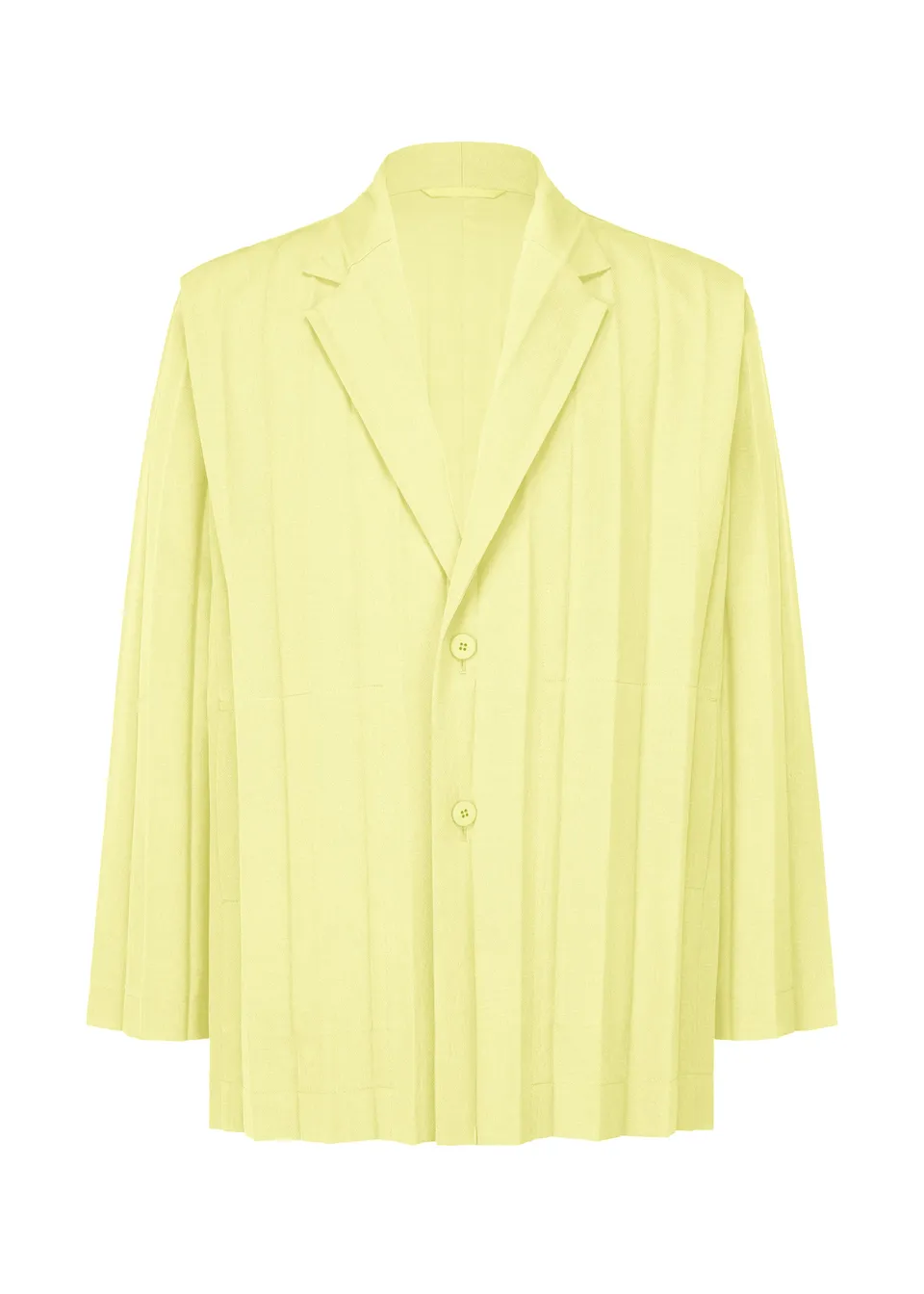 Issey Miyake Edge Ensemble sako žlutá plisé