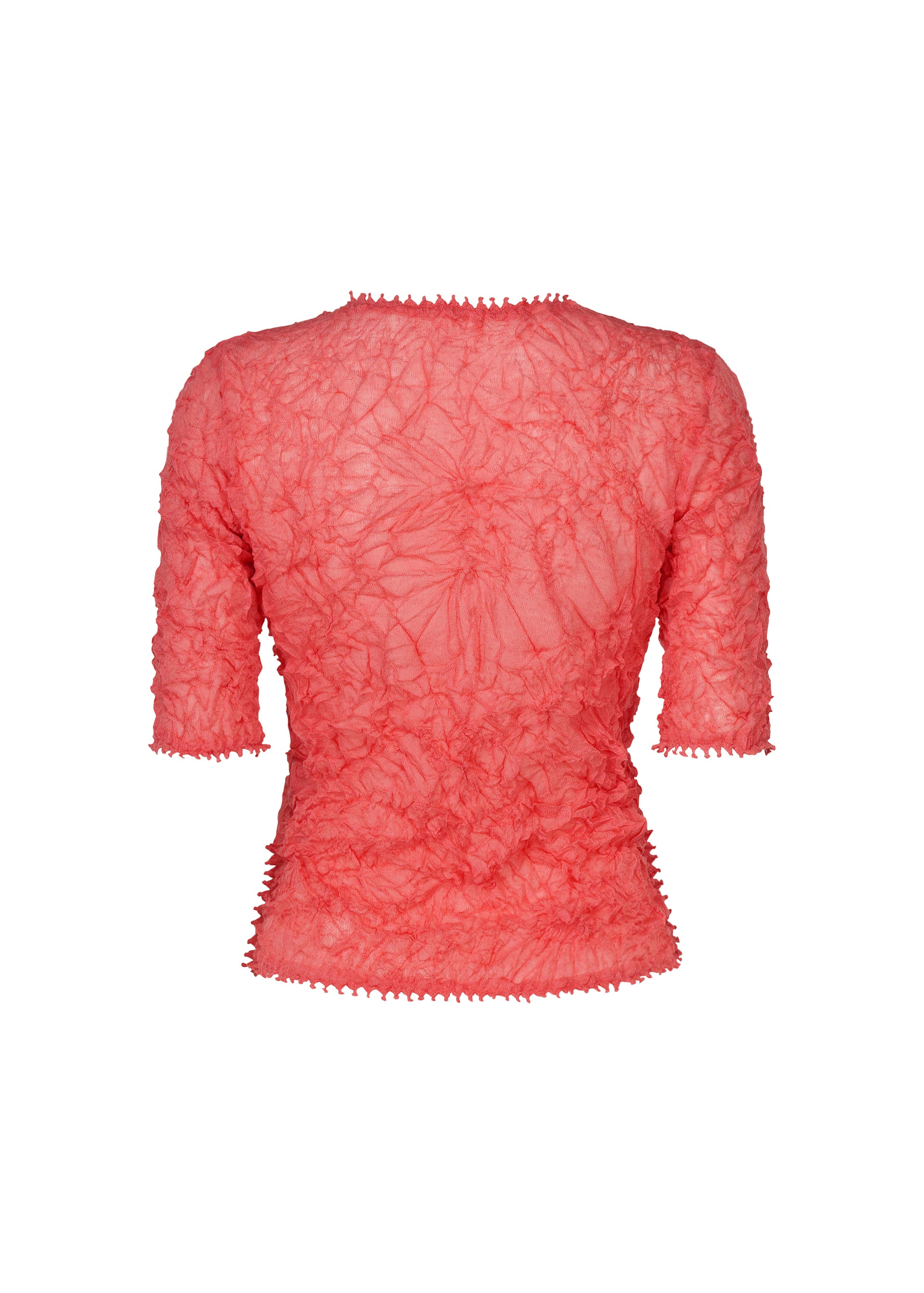 Issey Miyake Kumo Shibori Knit Sheer pletený top off white vel. 2