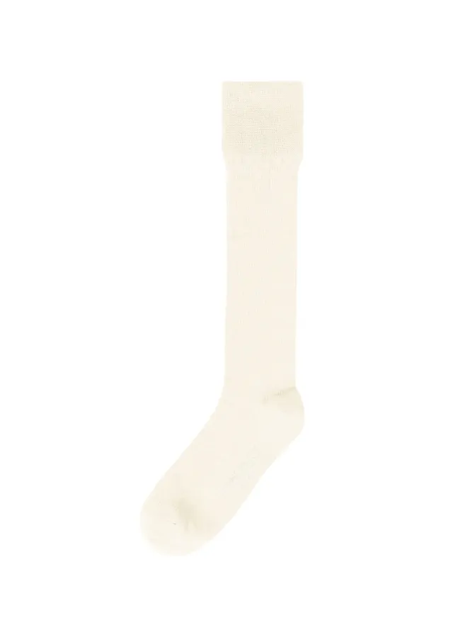 Issey Miyake Homme Plissé Washi Blend ponožky bílé tenké