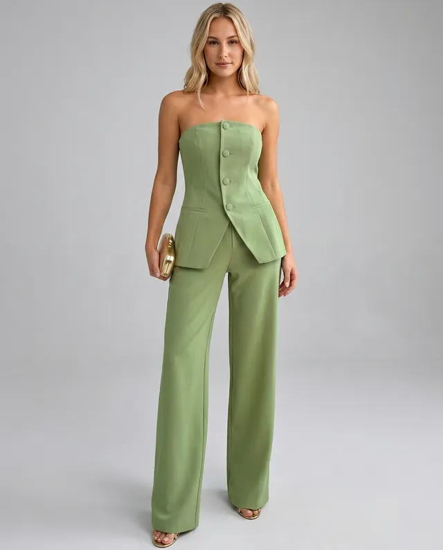 Norielle dámský bustier overal se širokými nohavicemi
