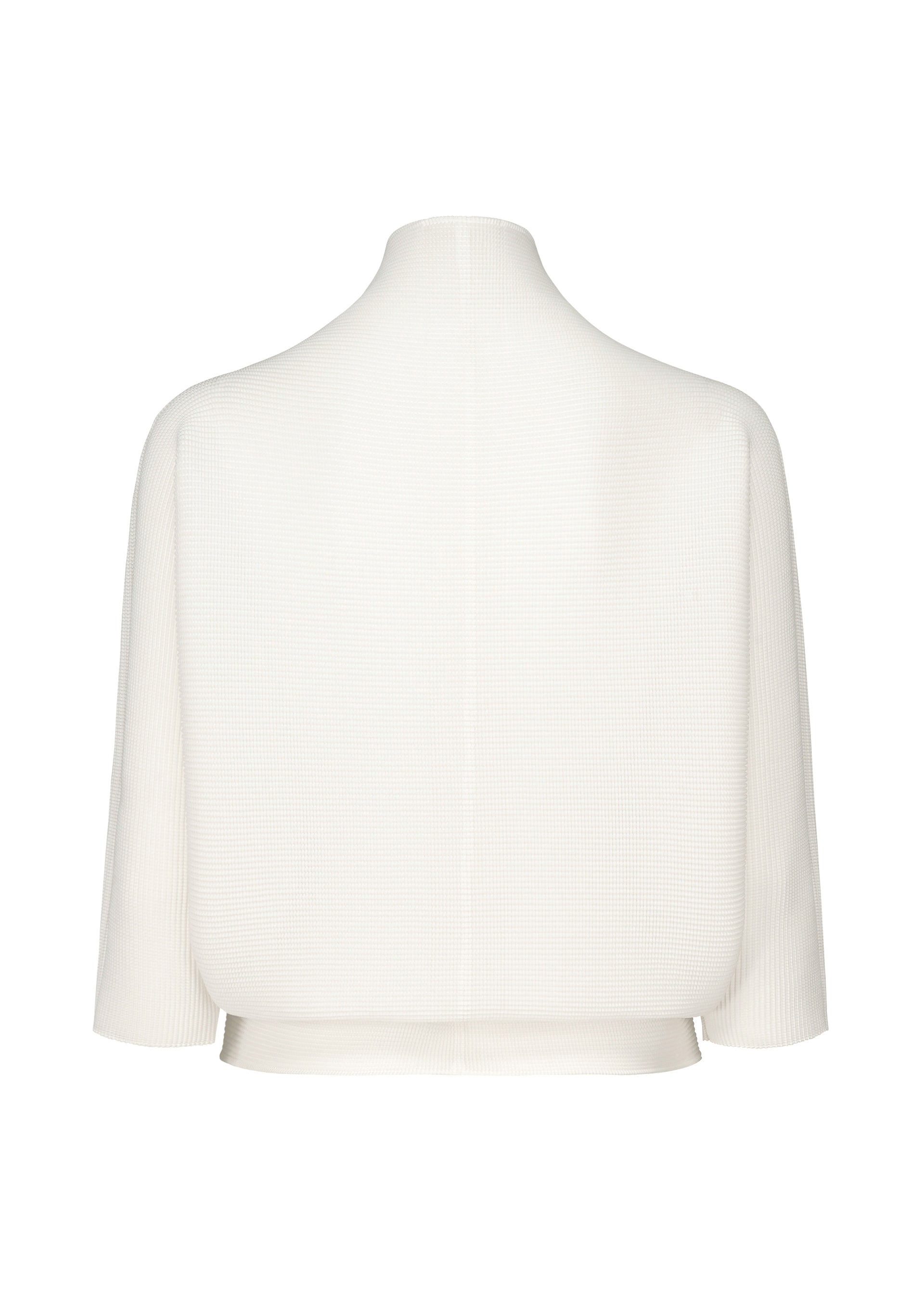me Issey Miyake Dolman Stretch Pleats kardigan bílý