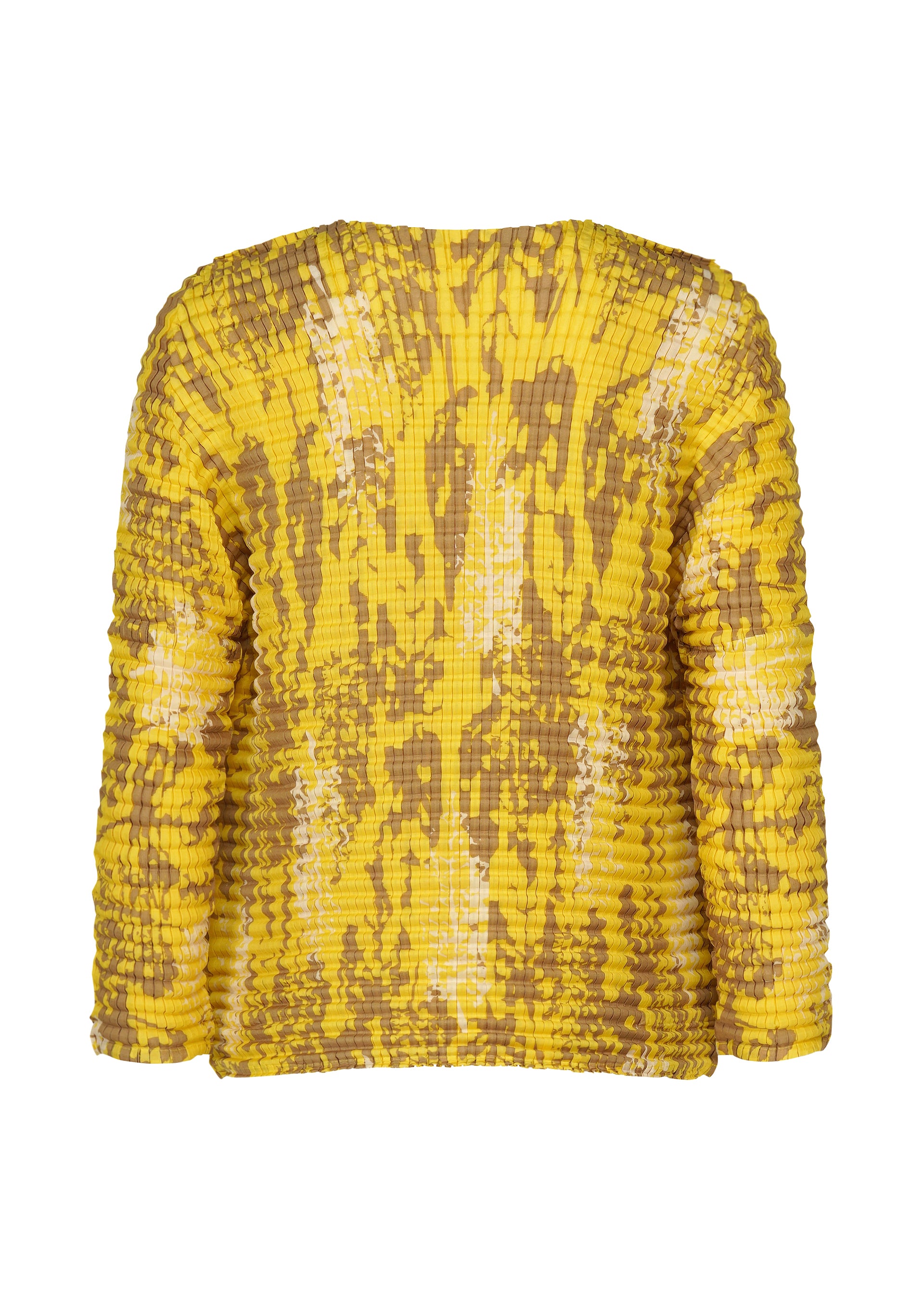 Issey Miyake Leaf Pleats Shirt top zelený