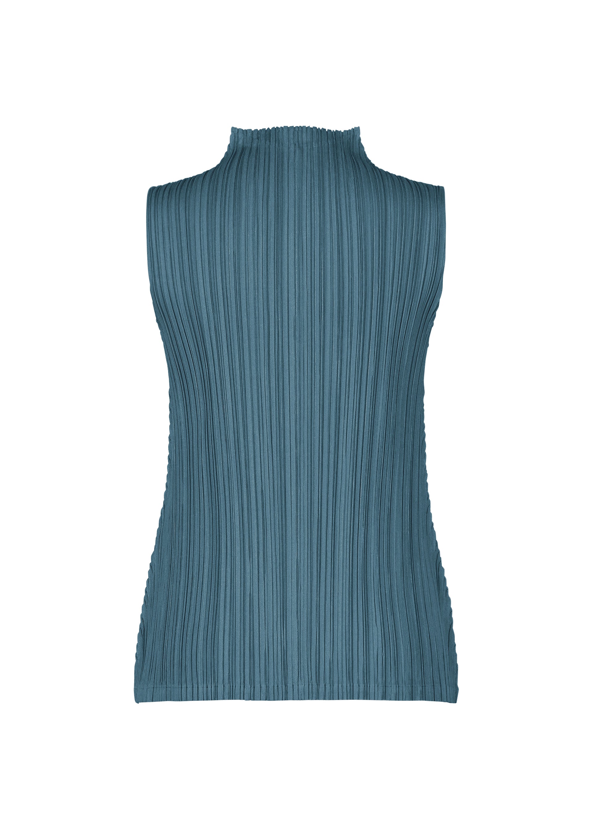 Issey Miyake Mellow Pleats top černý bez rukávů