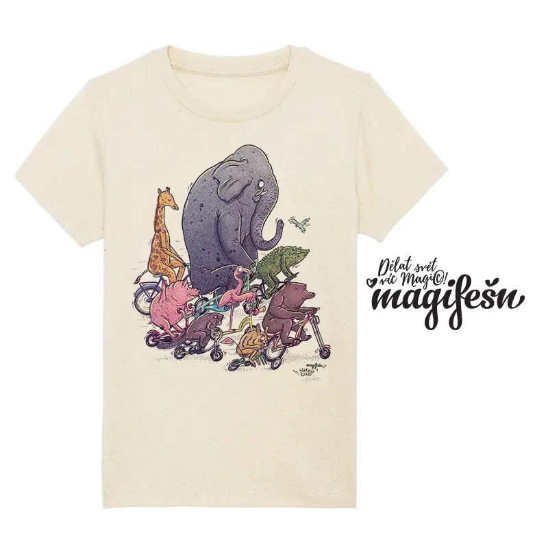 Magifešn KIDS Rychle a zděsile dětské tričko z biobavlny