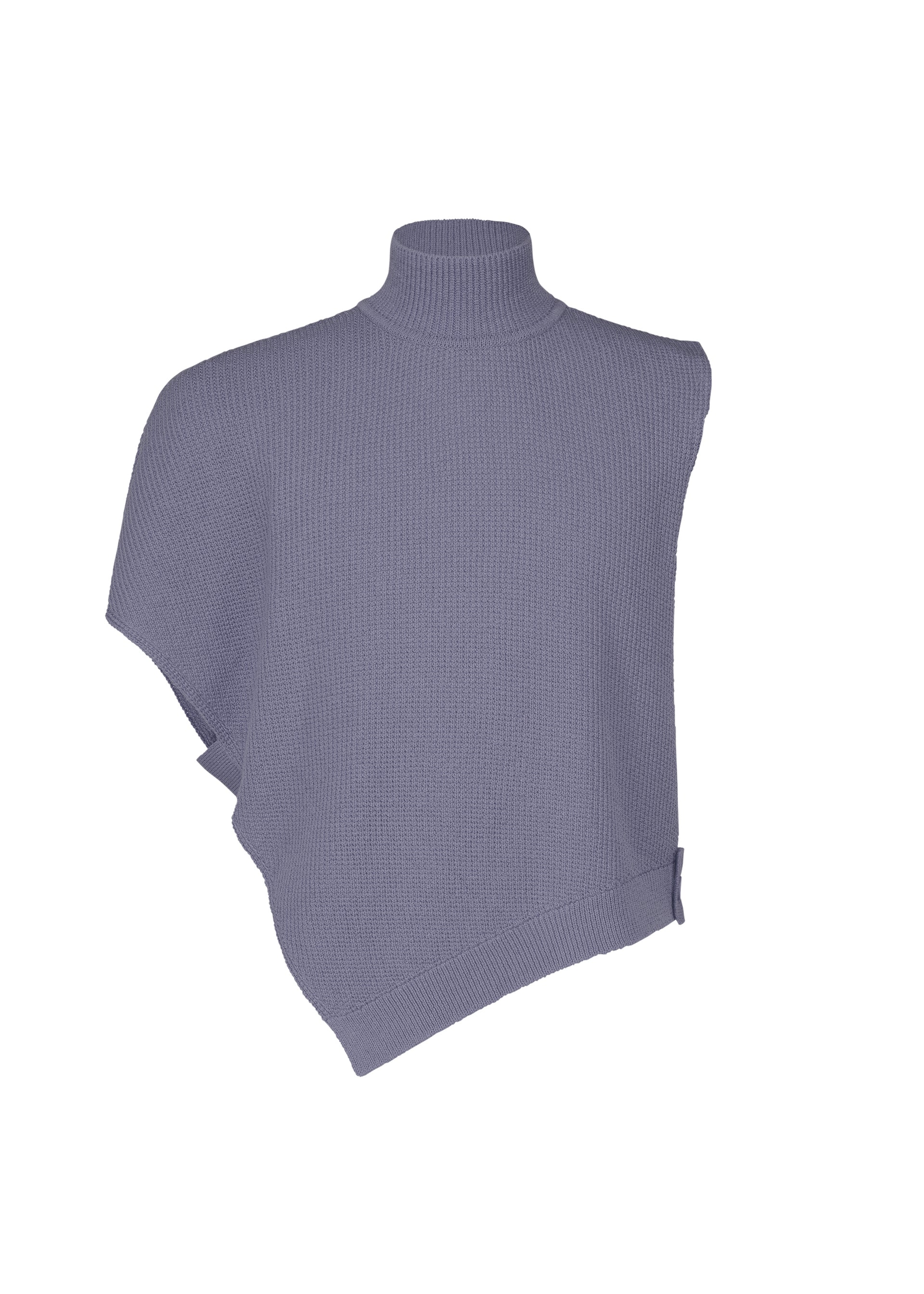 Issey Miyake Wafer Knit top černý asymetrický pánský