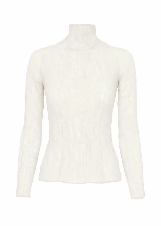 Issey Miyake Chiffon Twist top bílý vel. 2 šifon