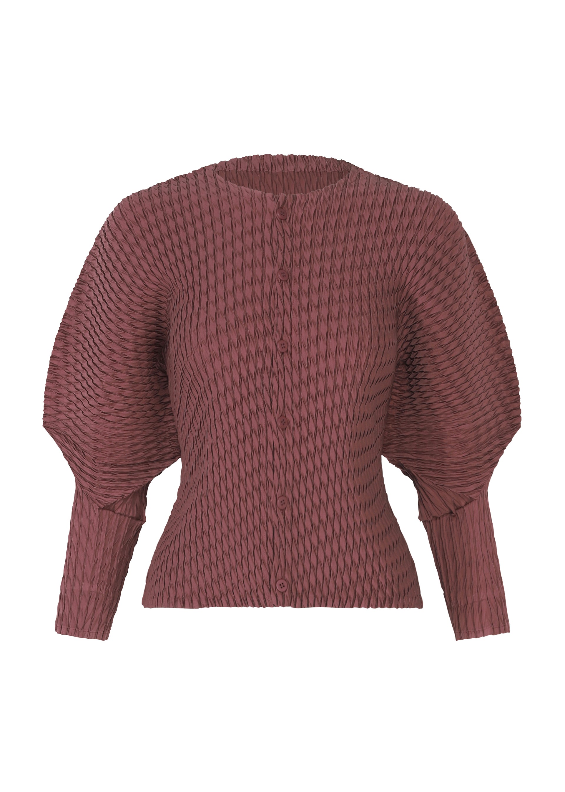 Issey Miyake Sleek Pleats kardigan šedý vel. 2