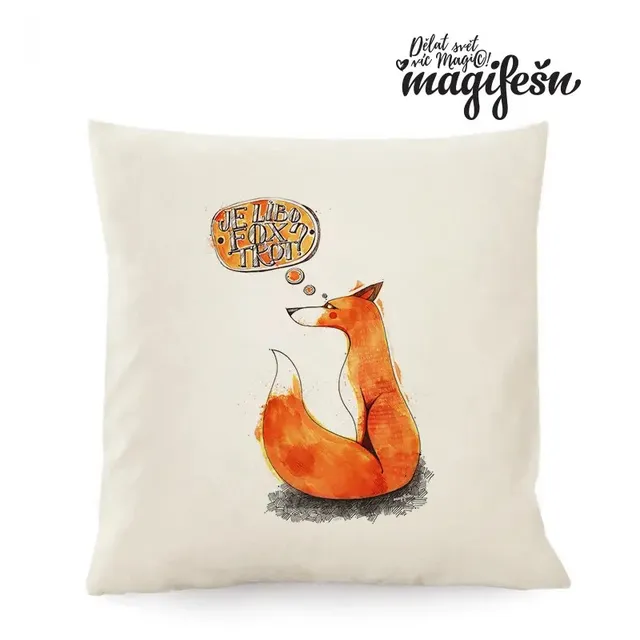 Magifešn Fox-Trot polštář 50x50 Fairtrade bavlna