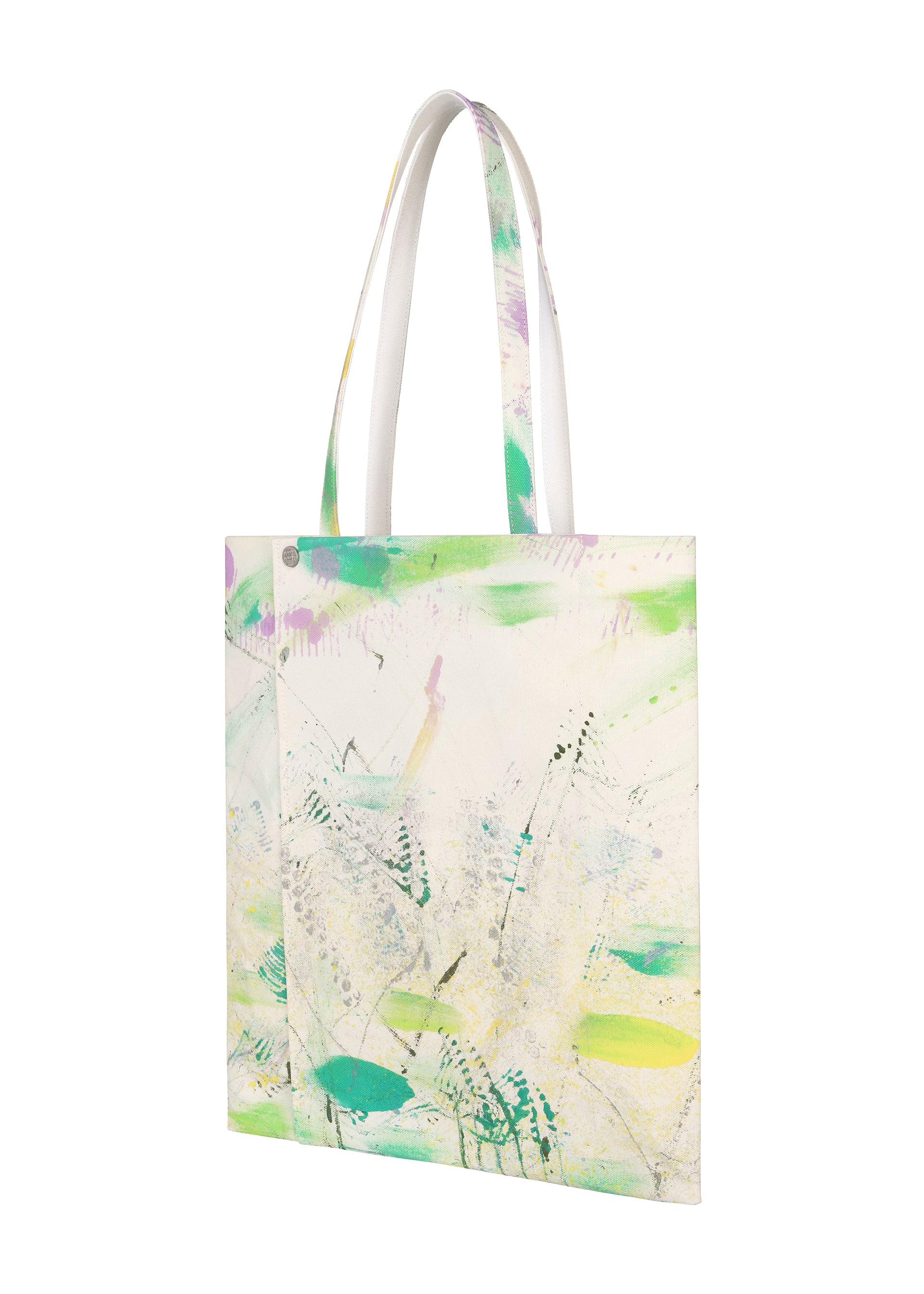 Issey Miyake Good Goods Good Printer's Bag Daikanyama tote fialová s potiskem